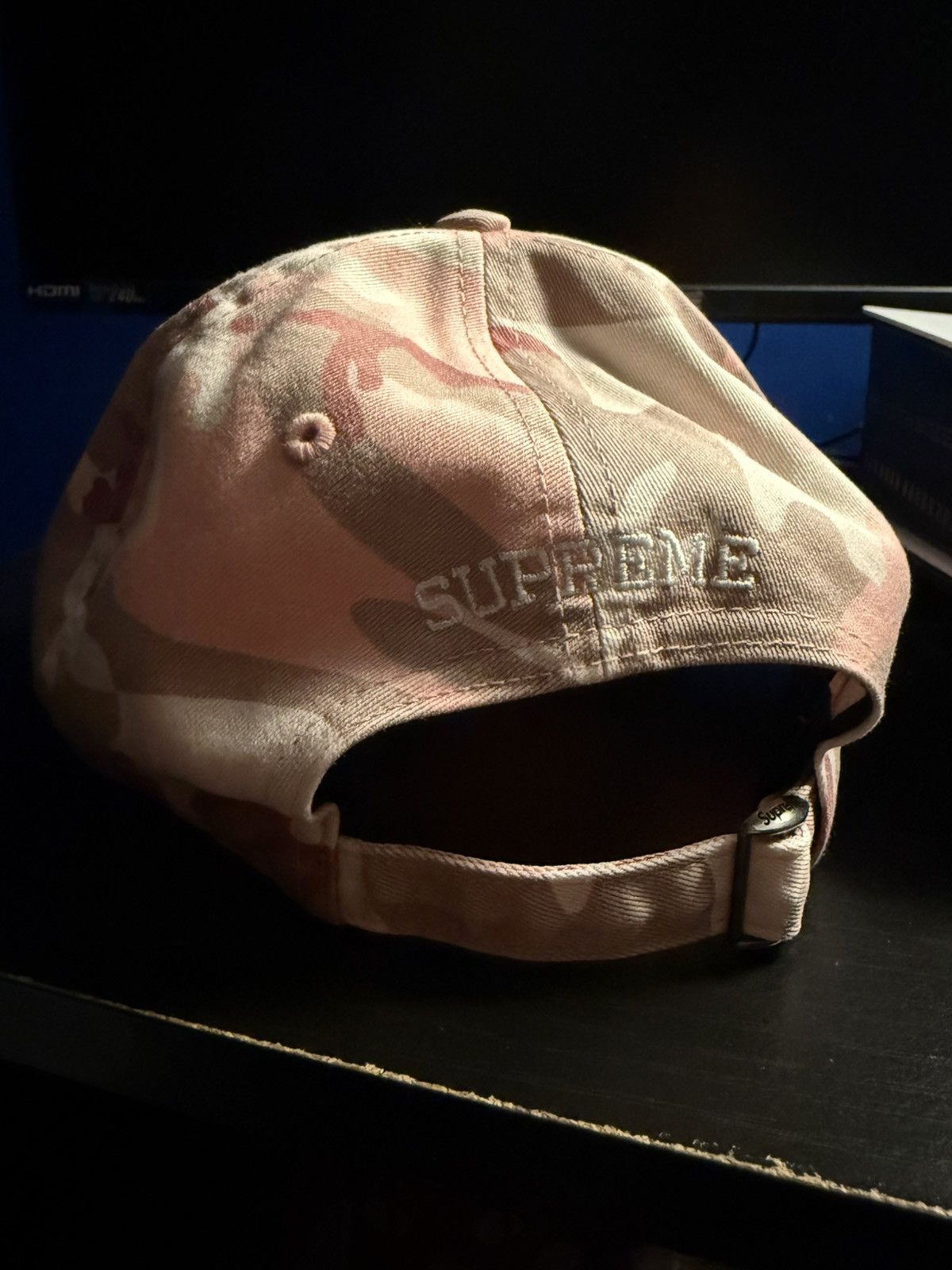Supreme Pink Camo Pigment Coated S Logo 6-Panel SS25 | Grailed