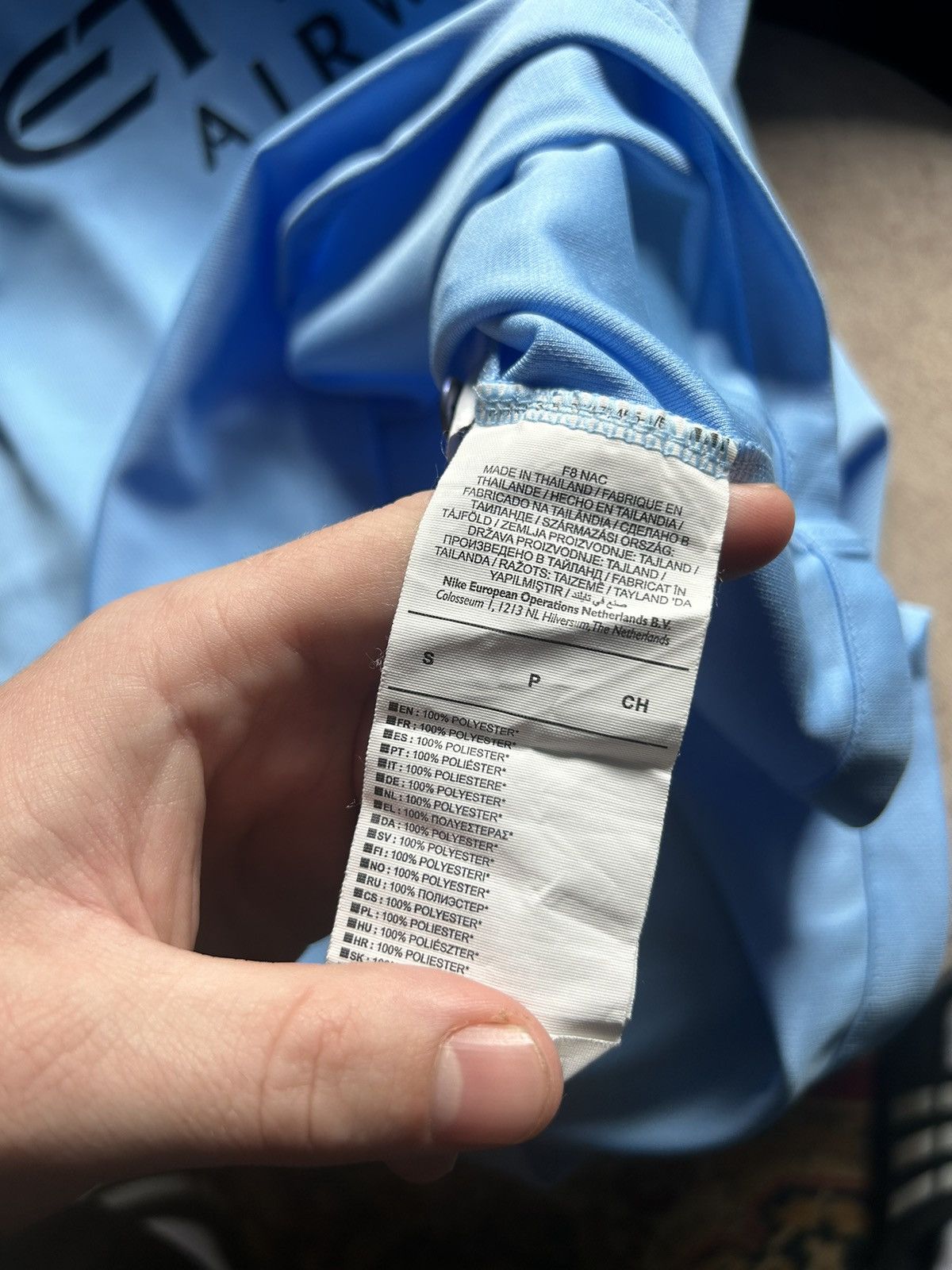 Nike Manchester City Nike Home 2018/19 soccer jersey Size US S / EU 44-46 / 1 - 8 Thumbnail