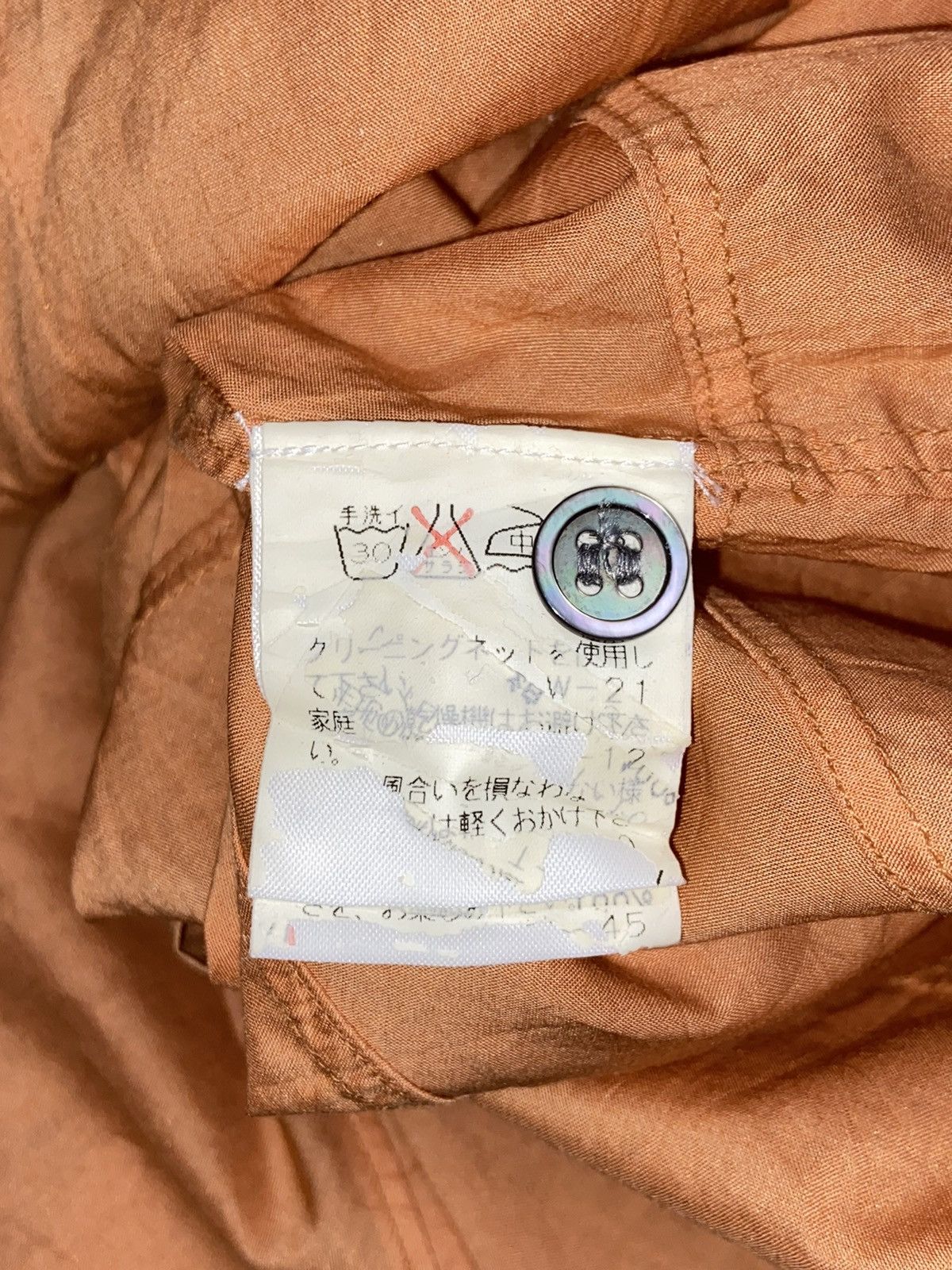 CABANE de ZUCCa × Issey Miyake CABANE DE ZUCCA Orange Shirt Size US S / EU 44-46 / 1 - 7 Thumbnail