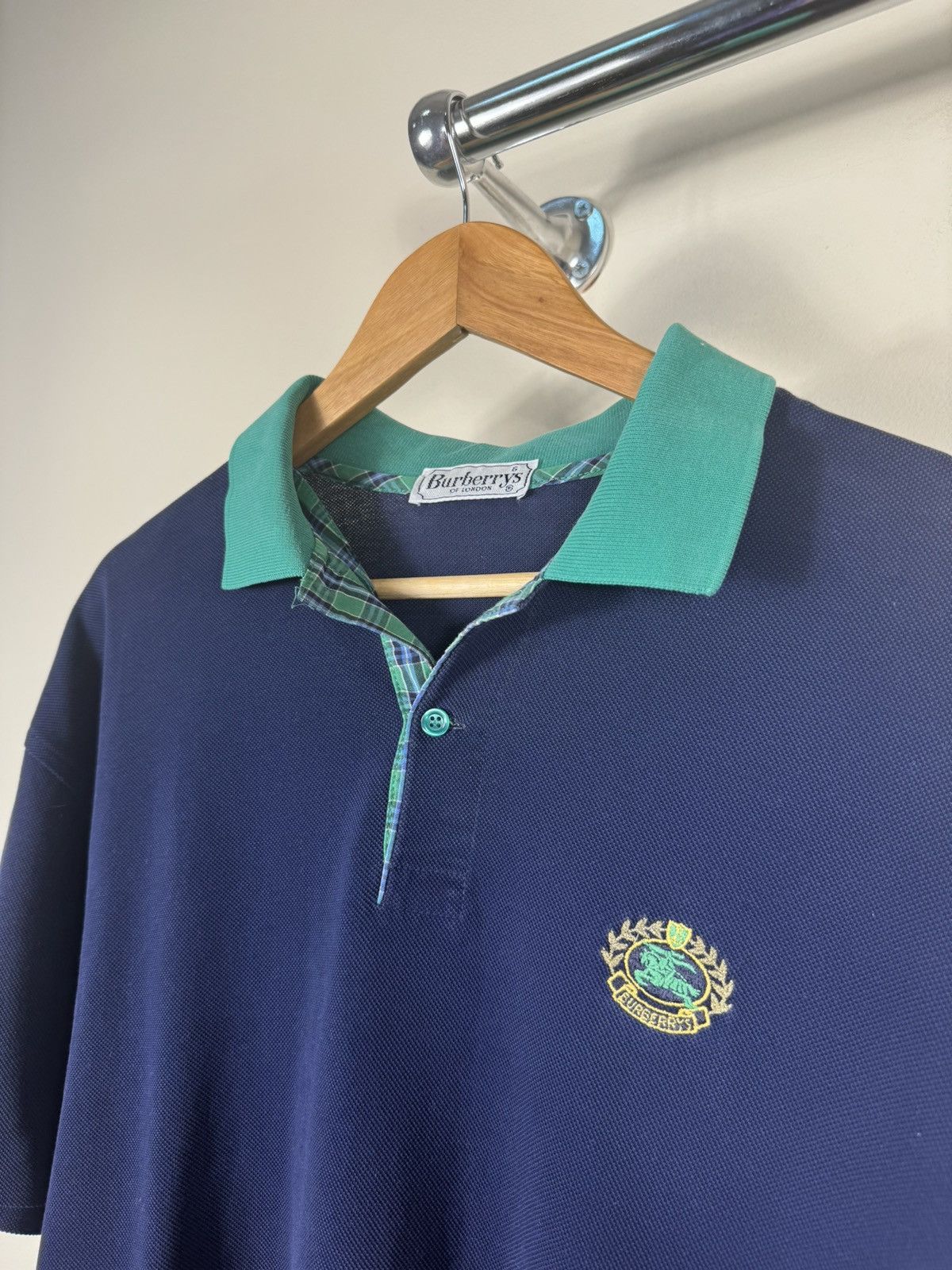 Burberry × Designer × Vintage Burberry’s London logo classic polo t shirt Size US L / EU 52-54 / 3 - 2 Thumbnail