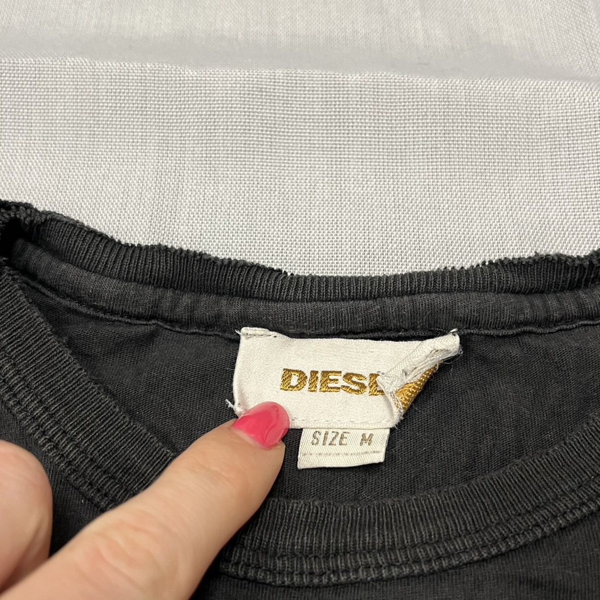 Diesel Diesel Black & grey cotton D-sided tee t-shirt Size L / US 10 / IT 46 - 4 Thumbnail