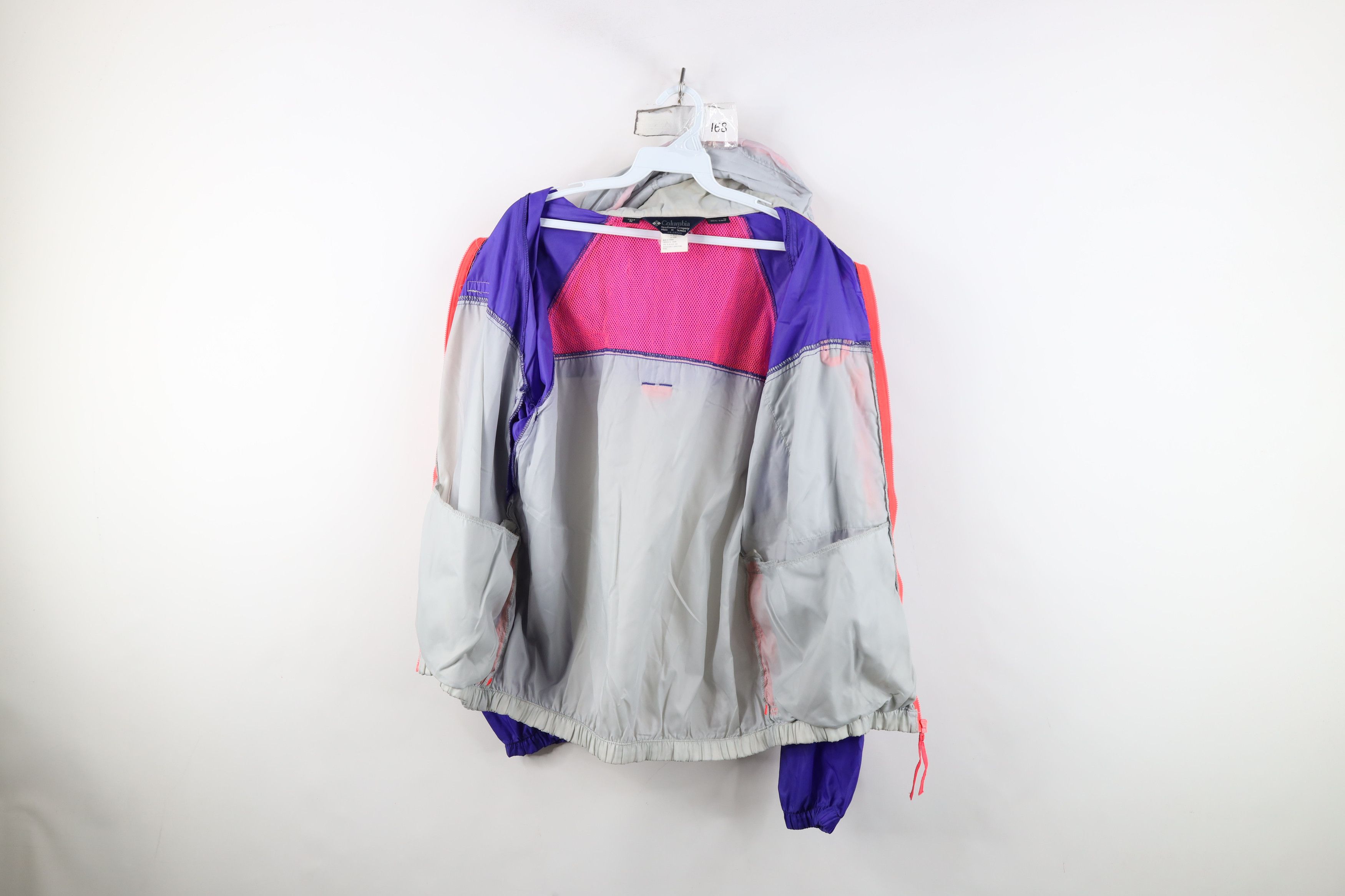 Columbia Vintage 80s 90s Columbia Block Hooded Windbreaker Jacket Size US M / EU 48-50 / 2 - 12 Thumbnail