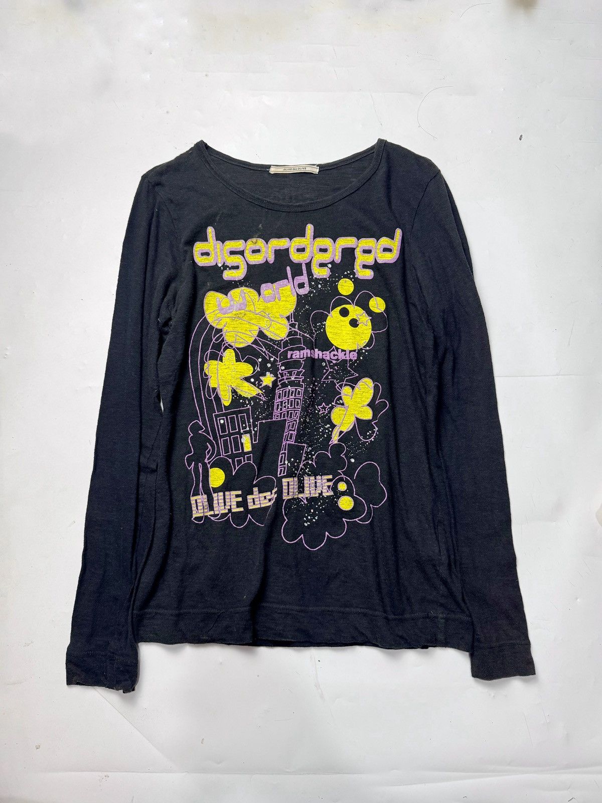 Hysteric Glamour Japanese 2000s Olive des Olive Long Sleeve Size US S / EU 44-46 / 1 - 1 Thumbnail