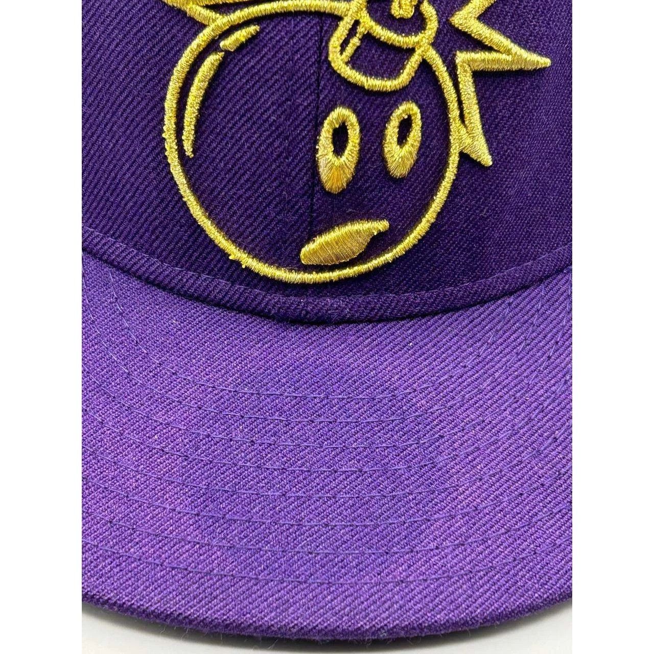 New Era The Hundreds Adam Bomb Hat Men 7 5/8 Purple MLB Fitted Wool Size ONE SIZE - 7 Thumbnail
