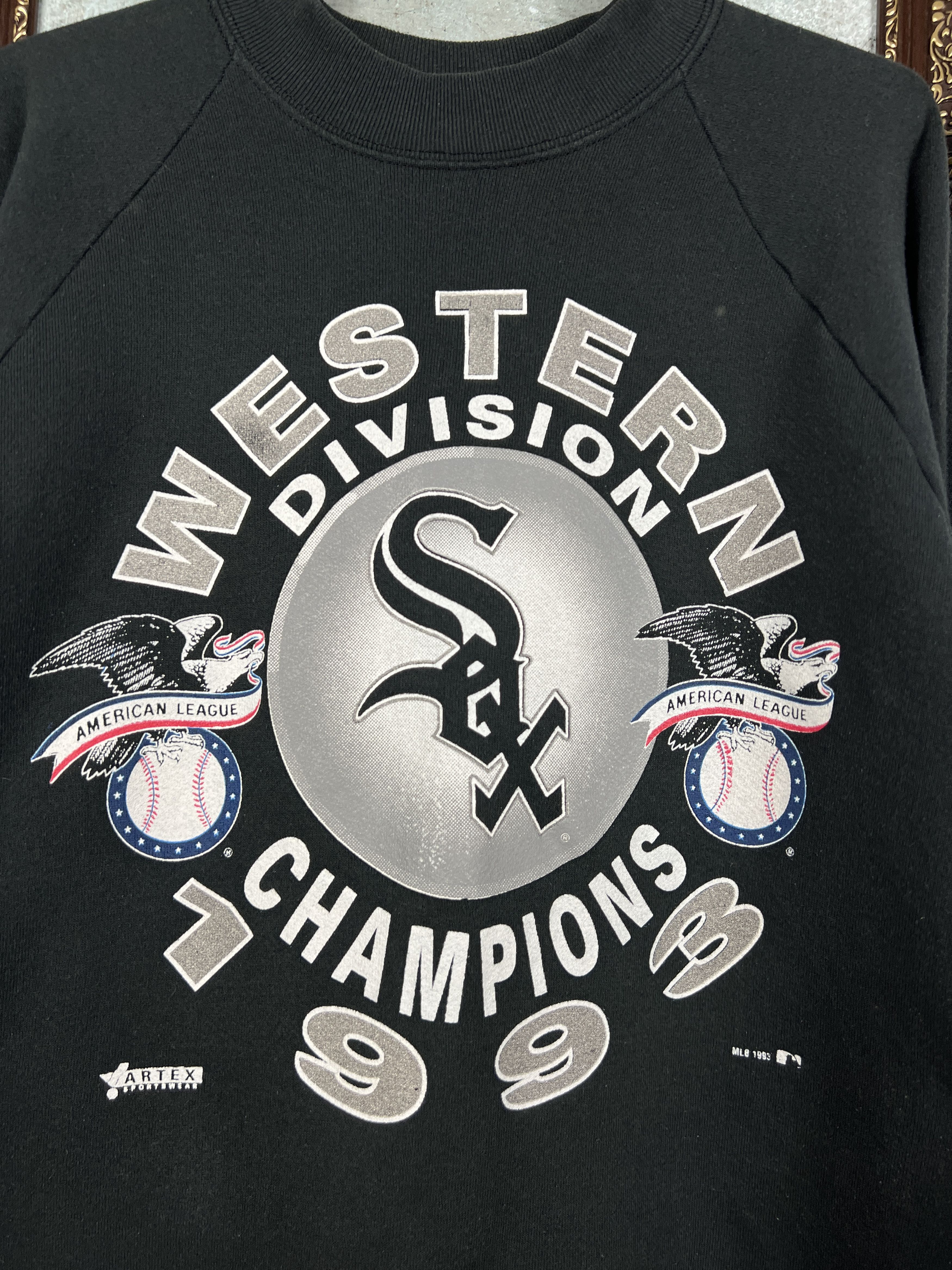 Fruit Of The Loom MLB Chicago White Sox Sweatshirt Champions Crewneck Print Size US XL / EU 56 / 4 - 3 Thumbnail