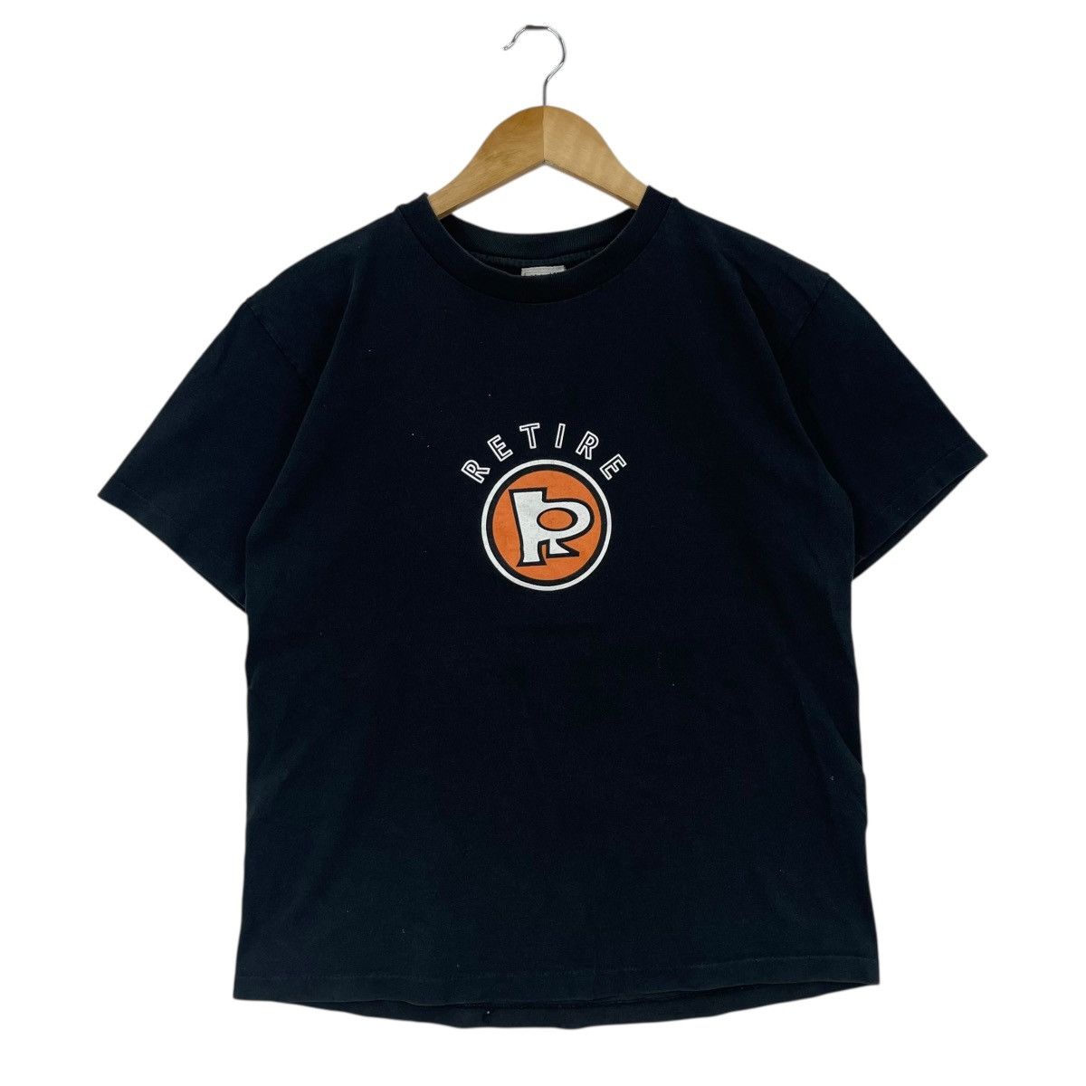Vintage Vintage American Casual Retire Logo Workwear Tee Shirt Size US M / EU 48-50 / 2 - 2 Thumbnail