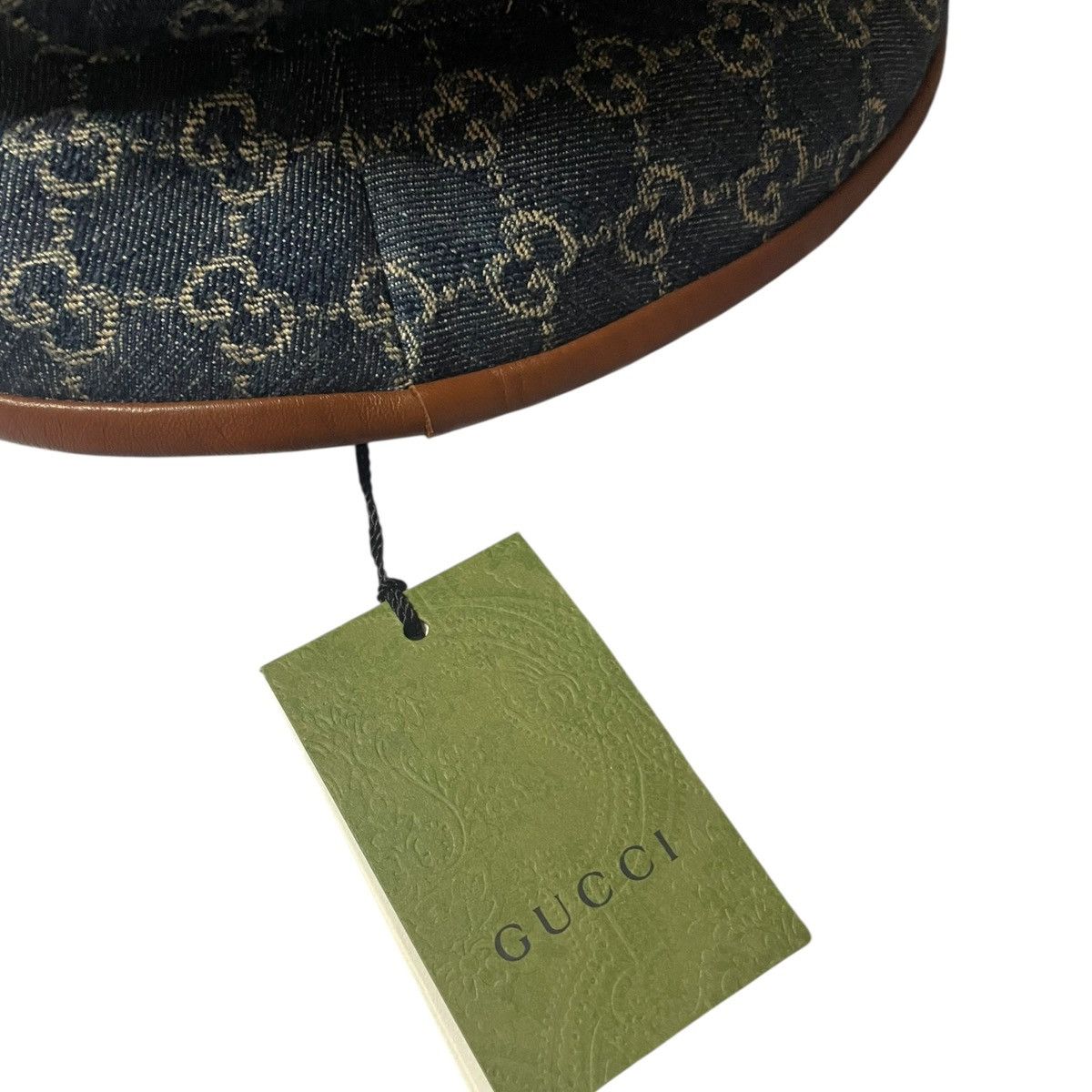 Gucci Bucket hat Gucci denim with GG logo size M Size 34 - 3 Thumbnail