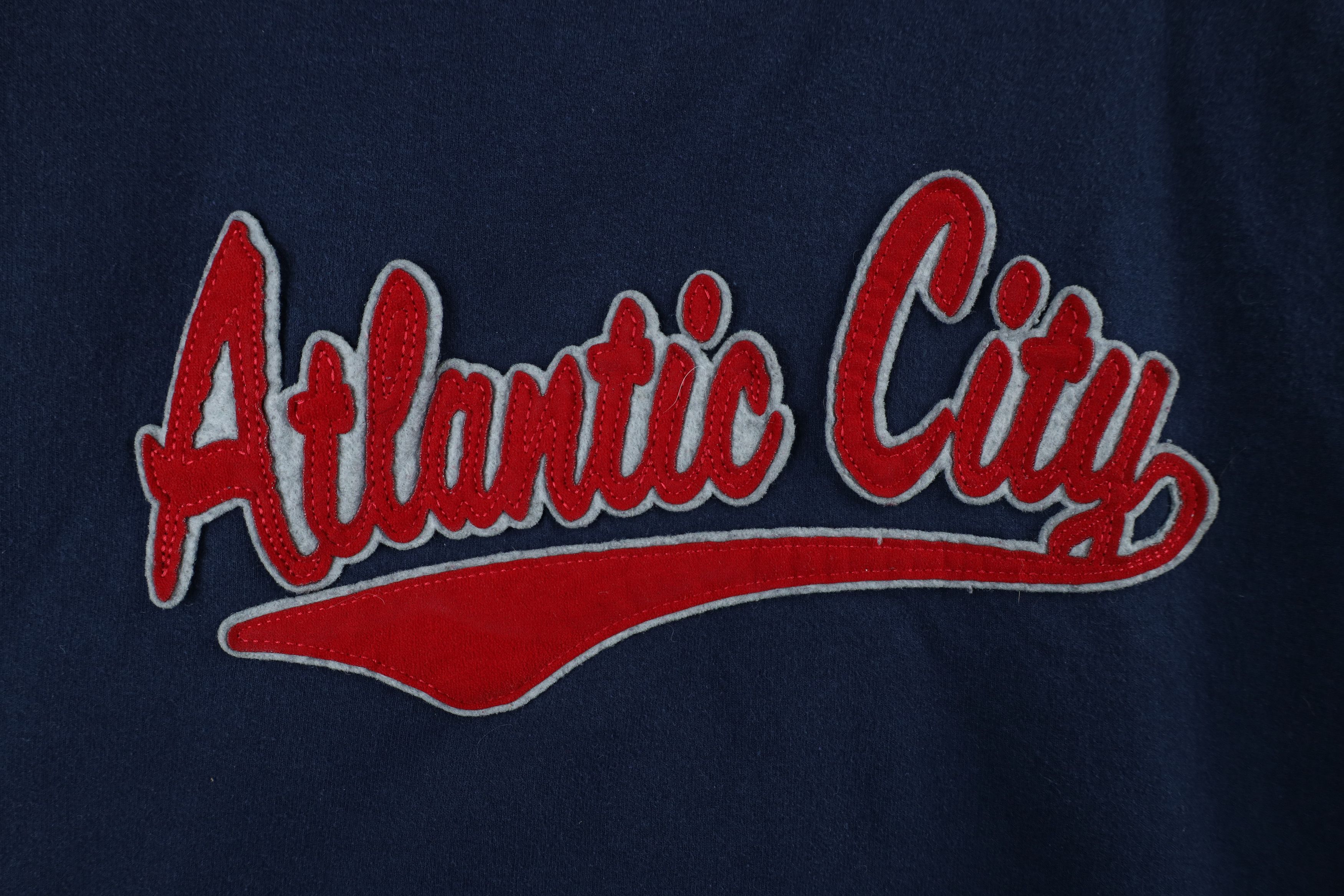 Vintage Vintage 90s Spell Script Atlantic City Crewneck Sweatshirt Size US XXL / EU 58 / 5 - 4 Thumbnail