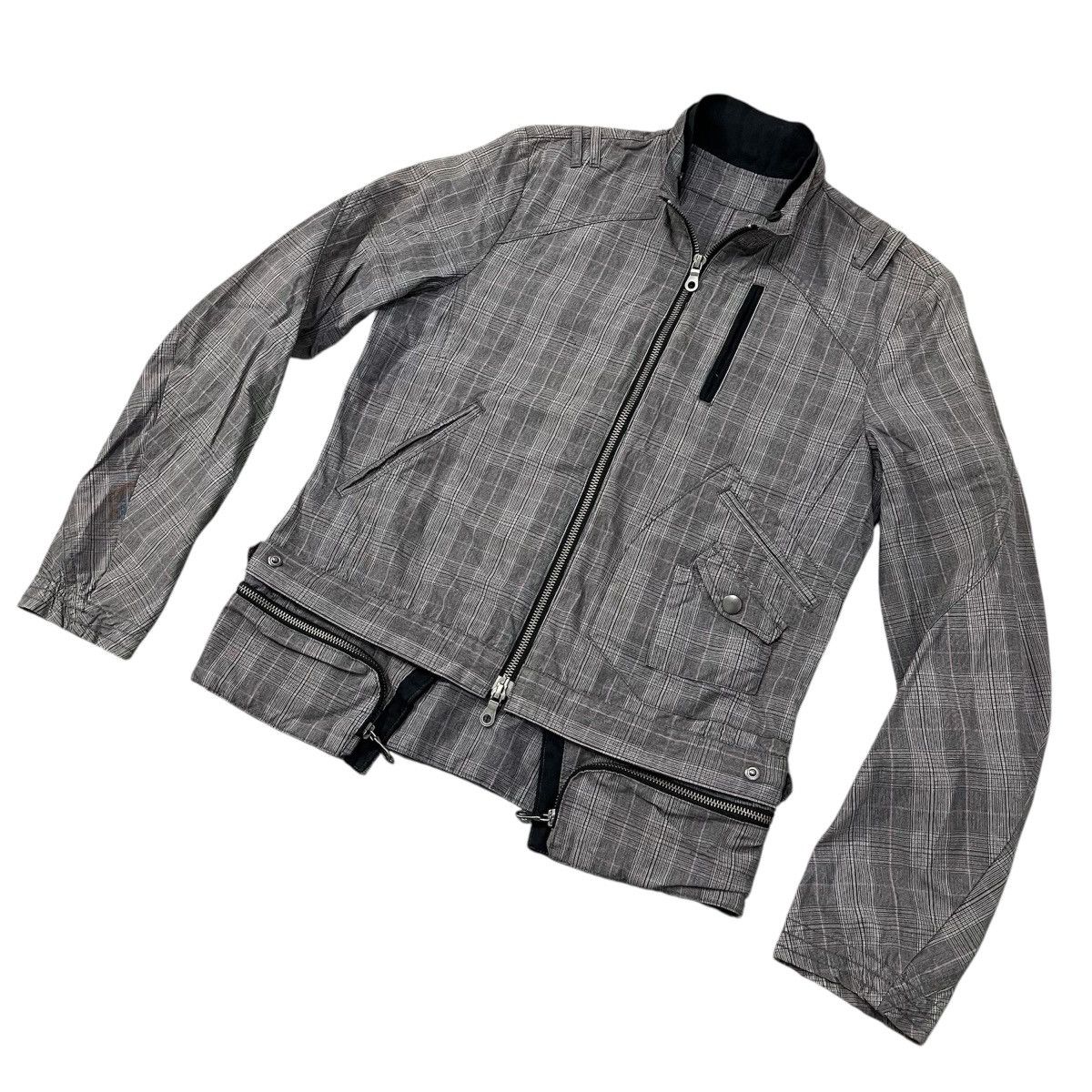 Japanese Brand × PPFM 🏁 PPFM Bikers Jacket Tartan Size US M / EU 48-50 / 2 - 2 Thumbnail