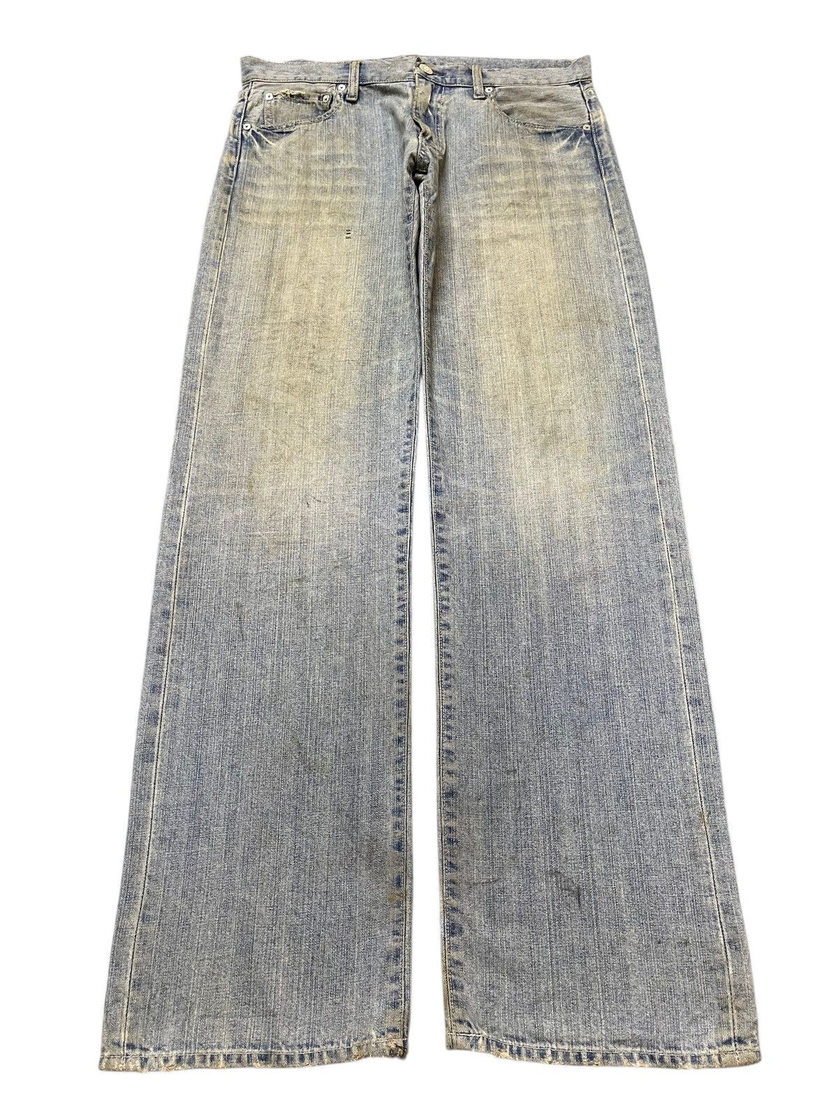 Uniqlo Vintage Japanese Uniqlo Mud Wash Style Baggy Jeans Size US 34 / EU 50 - 1 Thumbnail