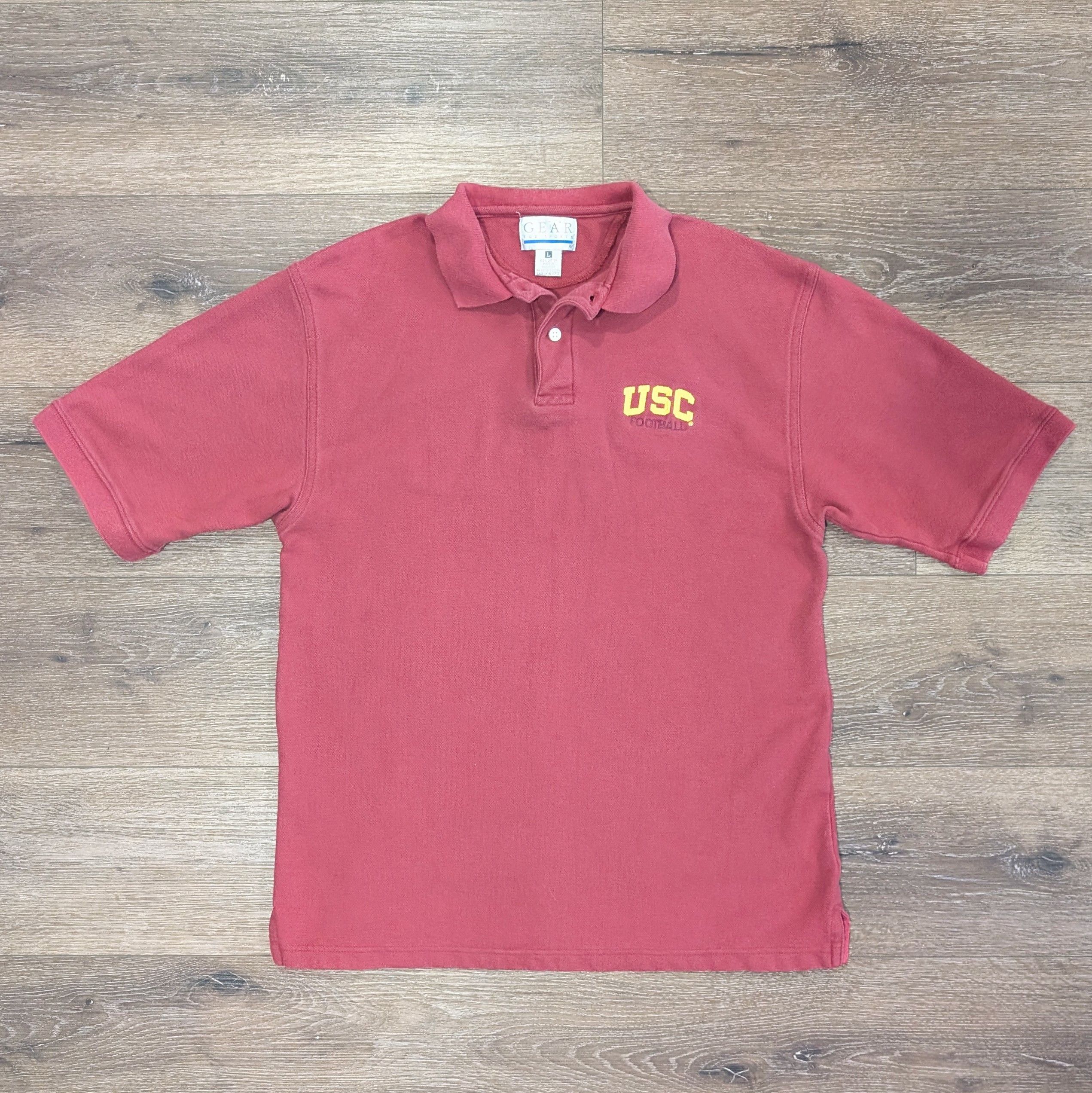 Vintage Vintage Gear for Sports USC Trojans football polo shirt Size US L / EU 52-54 / 3 - 1 Thumbnail