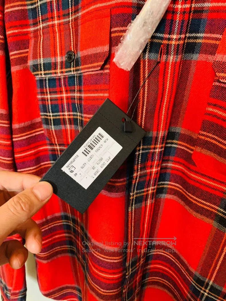 Saint Laurent Paris Saint Laurent Embroidered Flannel Shirt. Size US M / EU 48-50 / 2 - 4 Thumbnail