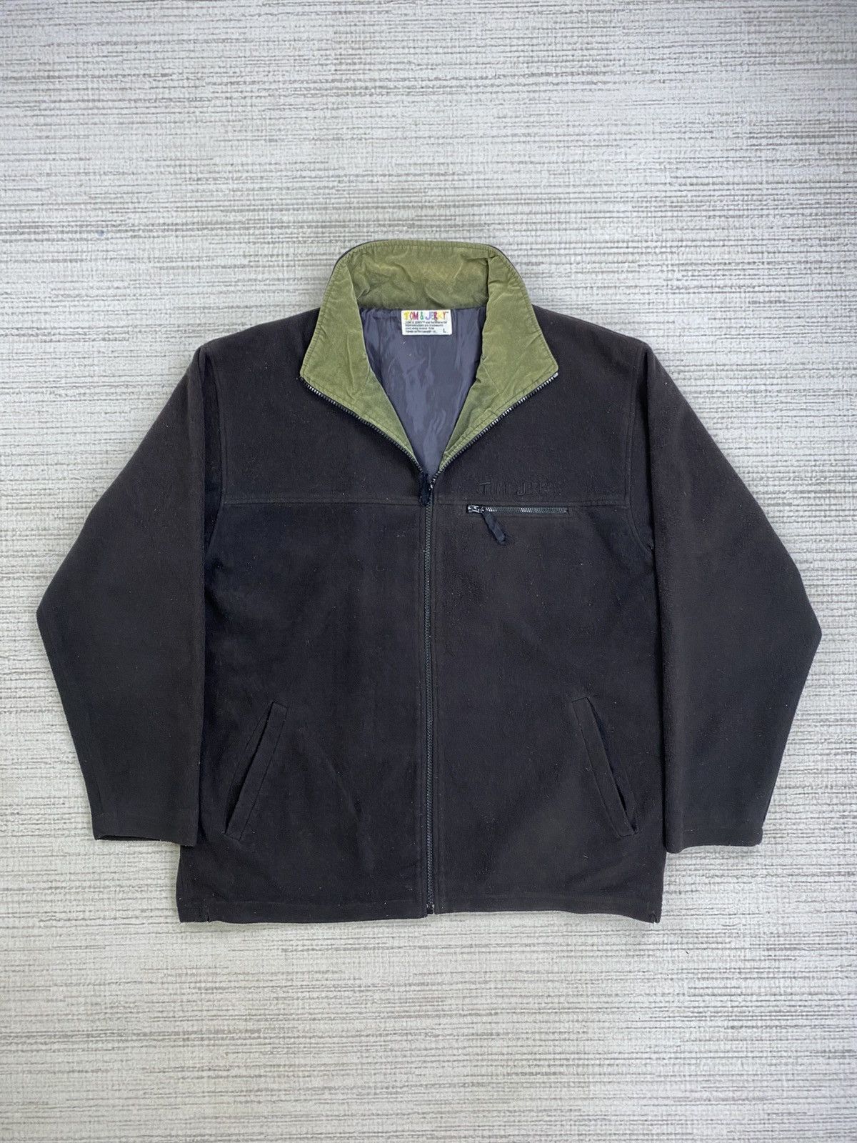 Cartoon Network × Vintage Vintage 90s Tom & Jerry Big Logo Embroidery Zipper Jacket Size US M / EU 48-50 / 2 - 6 Thumbnail