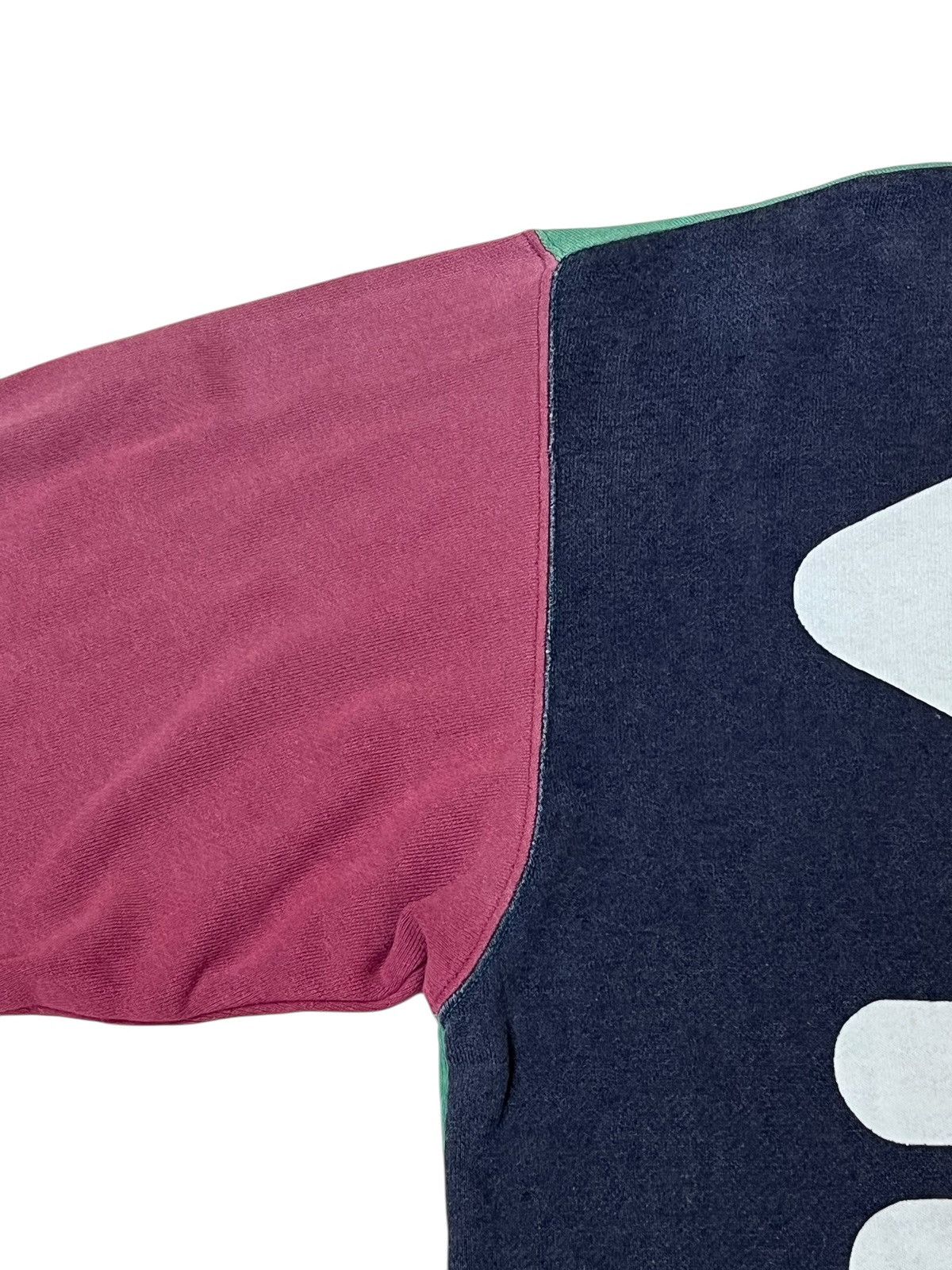 Fila VINTAGE 90s FILA MULTICOLOUR BIG LOGO PULLOVER SWEATSHIRT Size US L / EU 52-54 / 3 - 8 Thumbnail