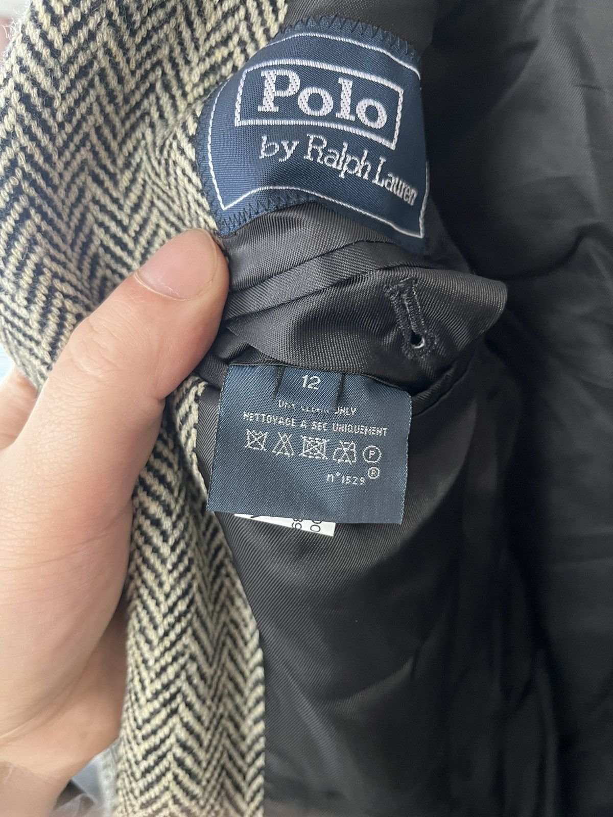 Polo Ralph Lauren Vintage Polo Ralph Lauren Blazer Jacket Wool Herringbone Size XL / US 12-14 / IT 48-50 - 11 Thumbnail