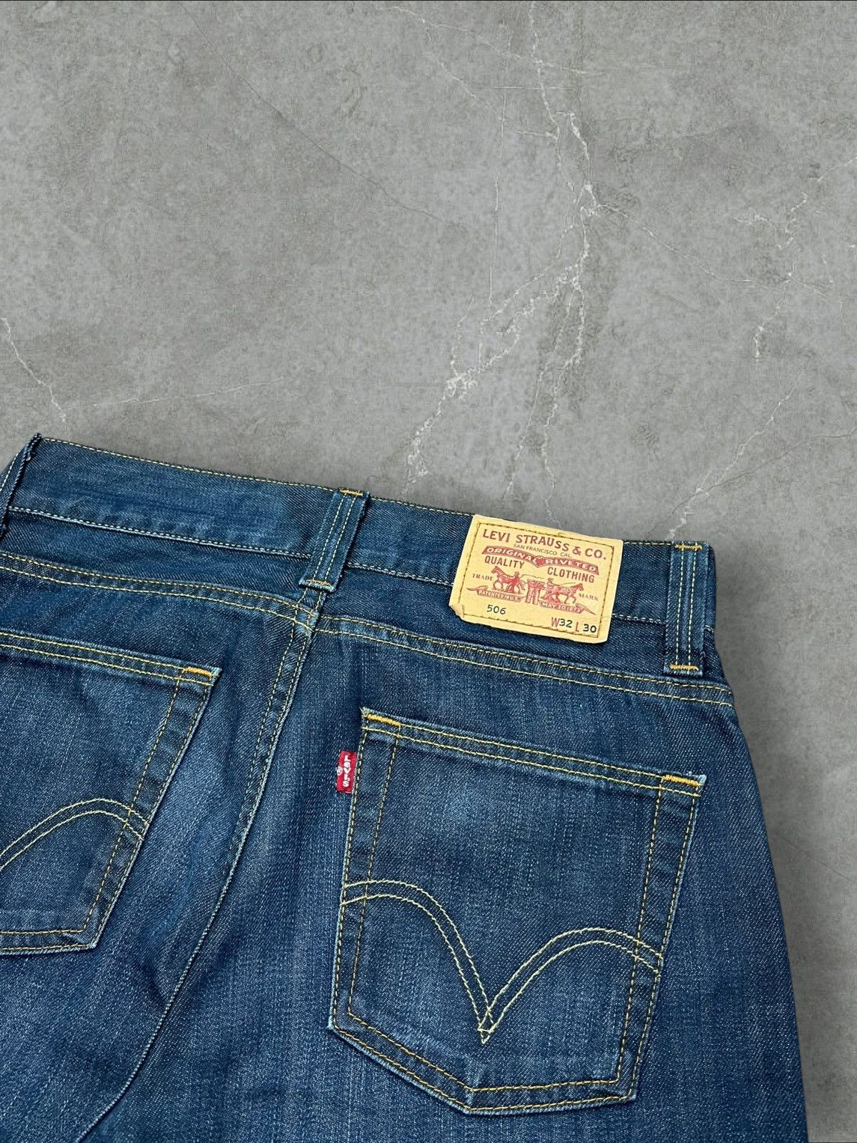 Levi's × Vintage Vintage Levi's 506 32x30 Baggy Jeans Blue Pants 32w Size US 32 / EU 48 - 5 Thumbnail