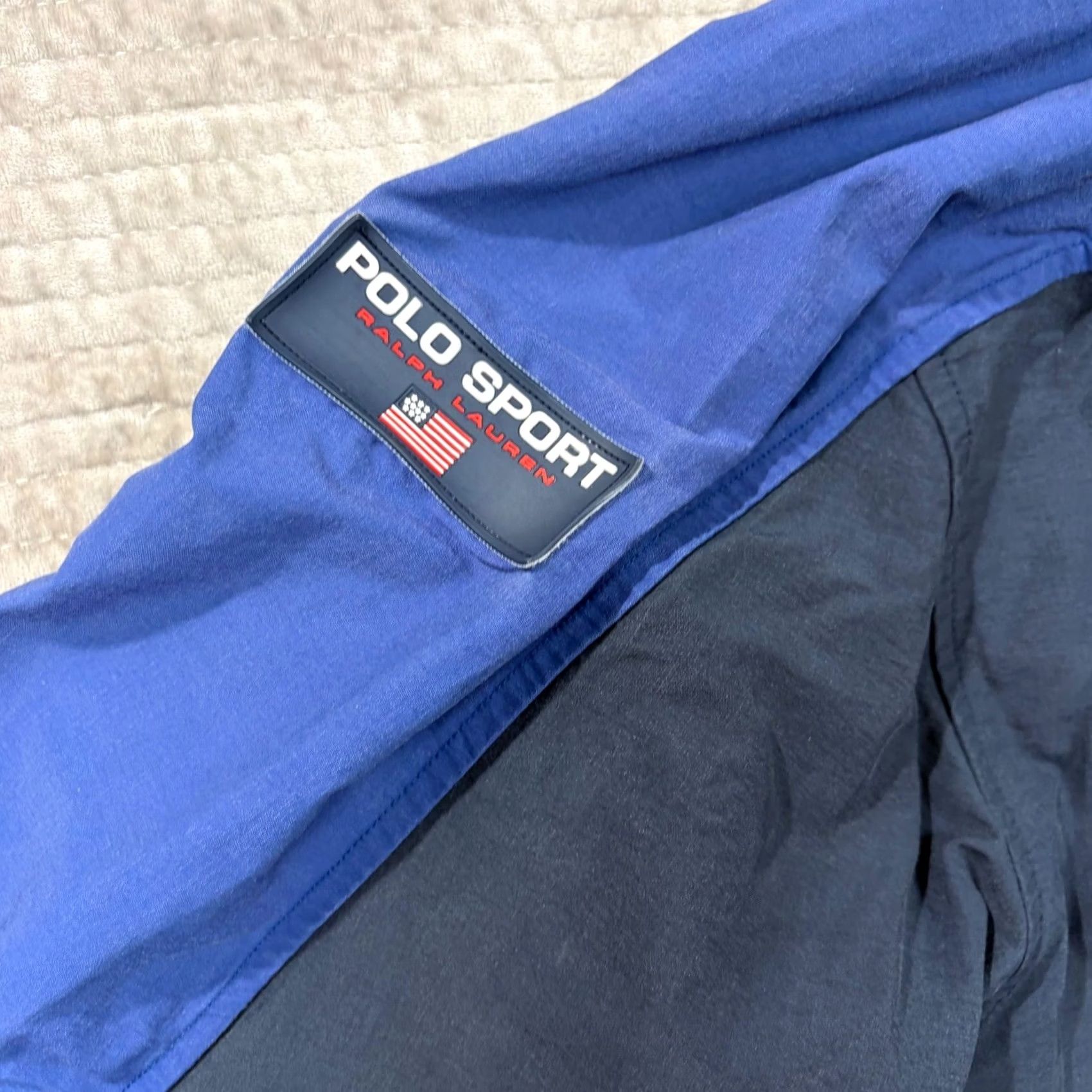 Polo Ralph Lauren VINTAGE Polo Sport Ralph Lauren Hooded Field Jacket Navy Blue Mens Large Size US L / EU 52-54 / 3 - 7 Thumbnail