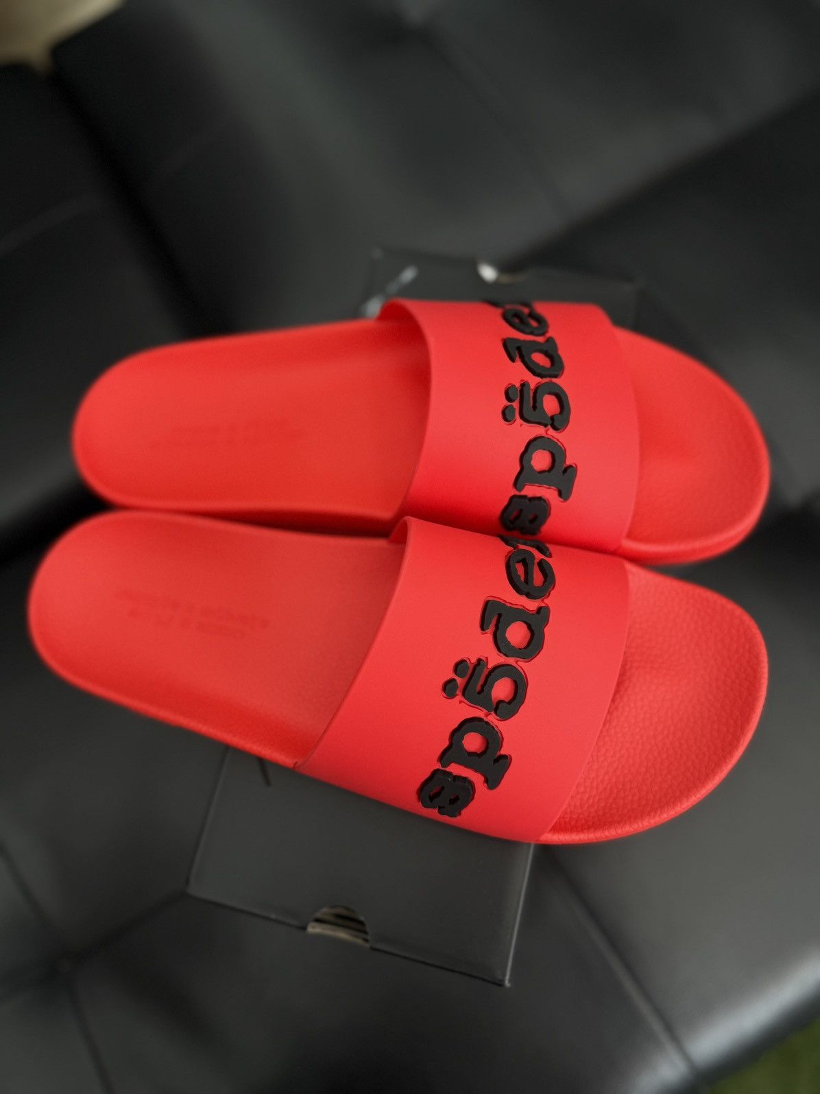 Sp5der Sp5der Red Slip On Slides Size (12) Brand New Size US 12 / EU 45 - 6 Thumbnail