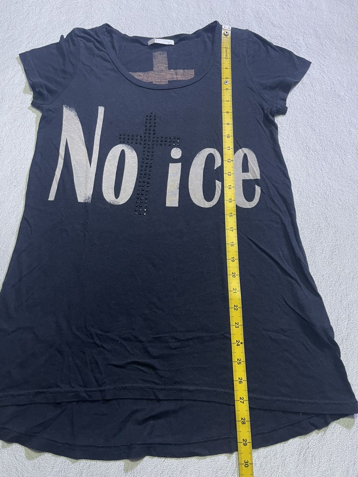 Hysteric Glamour Y2K NO + ICE CROSS STYLE SHORT SLEEVE GLITER T-SHIRT Size M / US 6-8 / IT 42-44 - 8 Thumbnail