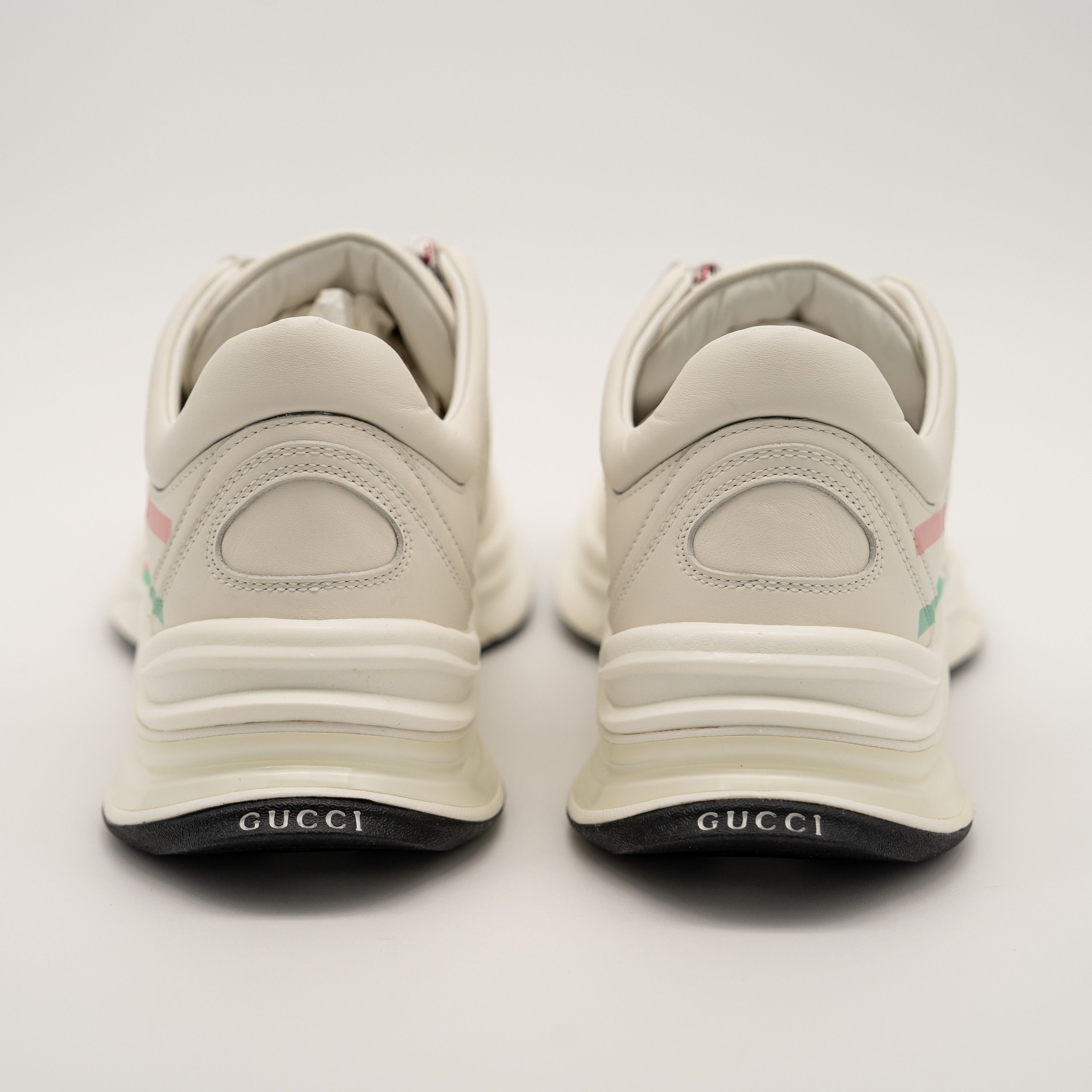 Gucci 41eu 11 us Gucci Run Sneaker White Pink Turquoise Leather GG Size US 11 / IT 41 - 5 Thumbnail