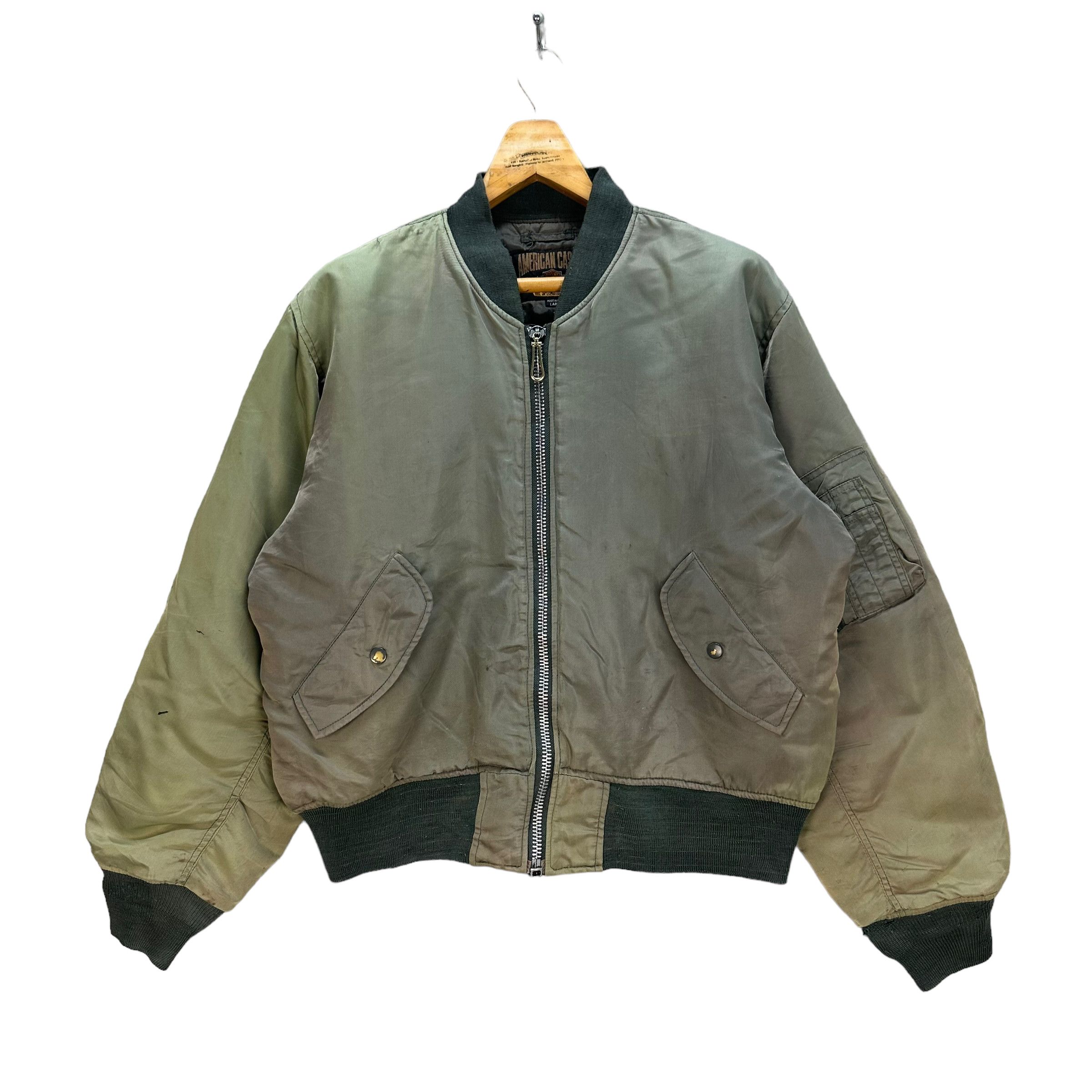 Vintage TRASHED🔥 WORLD RESORT CLUB AMERICAN CASUAL BOMBER #7838-181 Size US L / EU 52-54 / 3 - 3 Thumbnail
