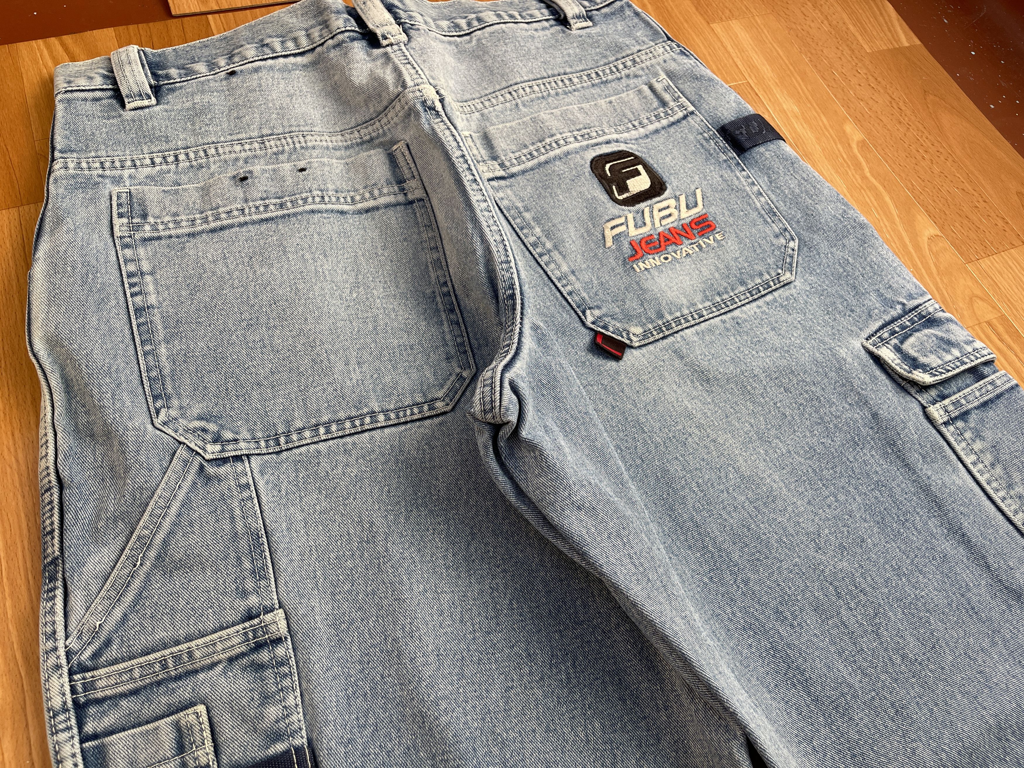 Fubu FUBU jeans, vintage baggy jeans, 90s hip hop skater Y2K 36 Size US 36 / EU 52 - 8 Thumbnail