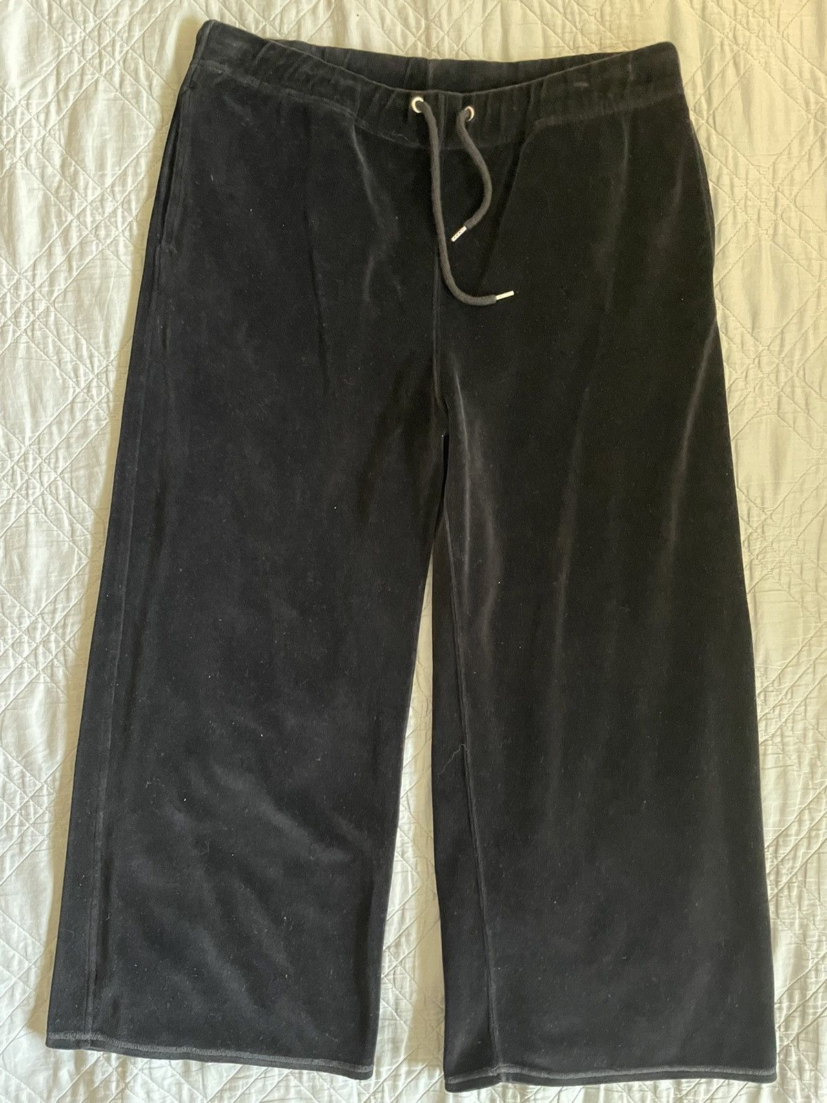 Nili Lotan Daphne Wide Leg Velour Sweatpants Size 30" / US 8 / IT 44 - 4 Thumbnail