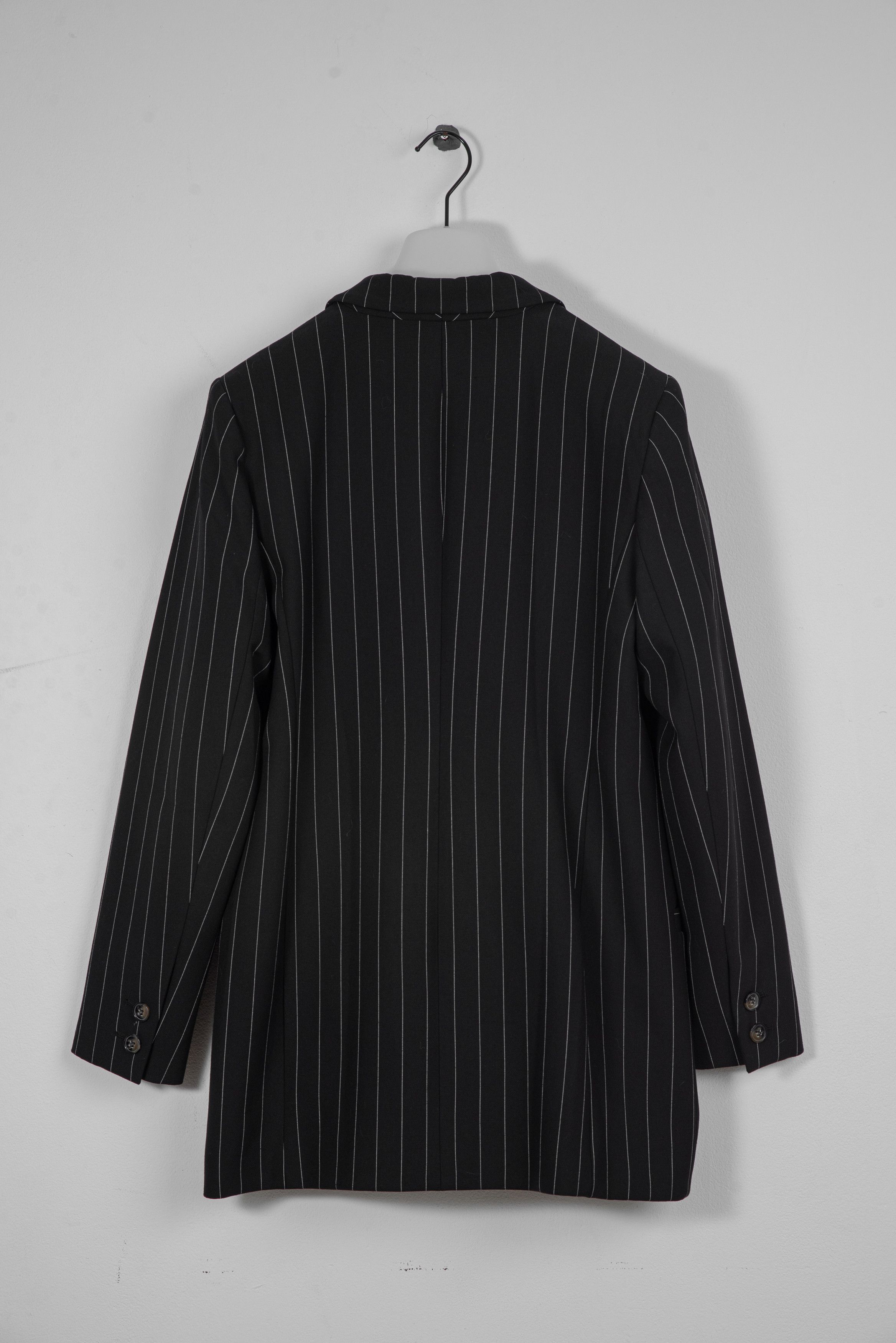 Ganni Ganni Black Striped Blazer Size L / US 10 / IT 46 - 3 Thumbnail