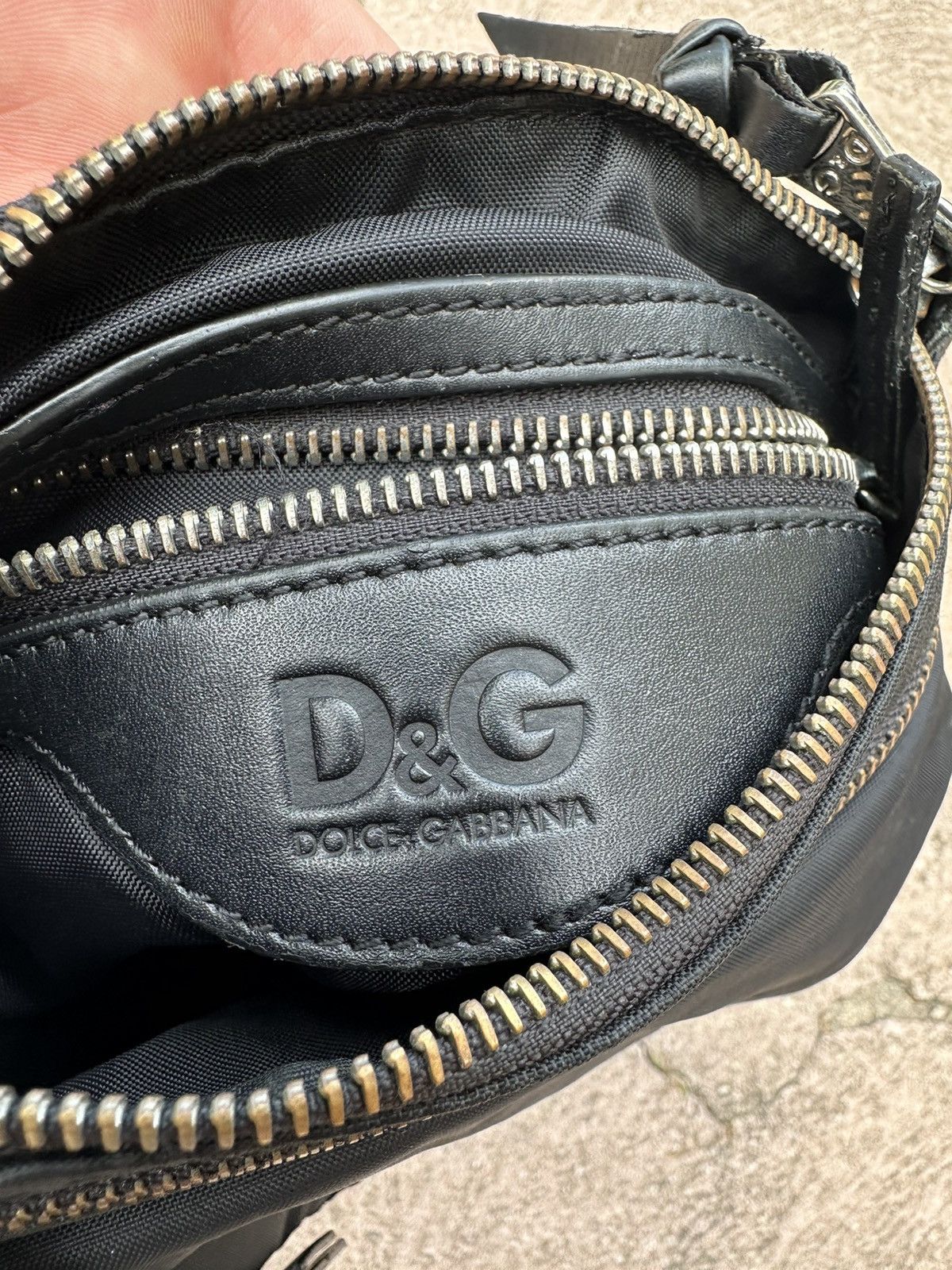 Dolce & Gabbana Dolce&Gabbana Nylon Leather Black Bag Size ONE SIZE - 6 Thumbnail