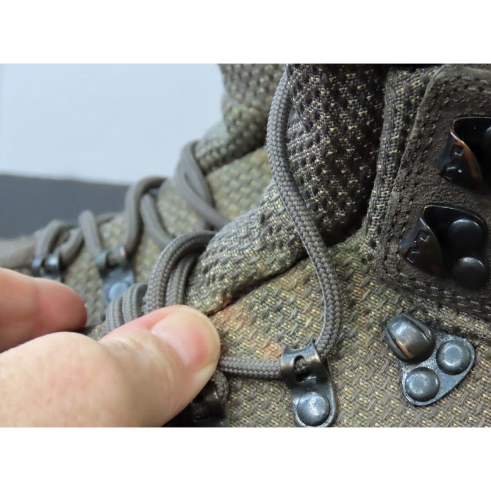Merrell Merrell Eagle II Pewter Nubuck Leather Hiking Boot Women Adult 7 US 4.5 UK Pewter Nubuck Leather Hiking Outdoors VIBRAM Ankle Lace Up Round Toe Size US 5 / IT 35 - 3 Thumbnail