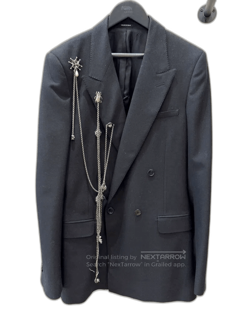 Alexander McQueen Alexander McQueen Black Double Breasted Blazer. Size US L / EU 52-54 / 3 - 1 Thumbnail