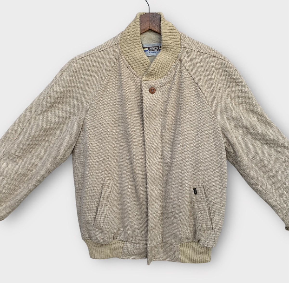 Levi's Vintage 1980s Levis Classics Wool Bomber Jacket Size US M / EU 48-50 / 2 - 3 Thumbnail