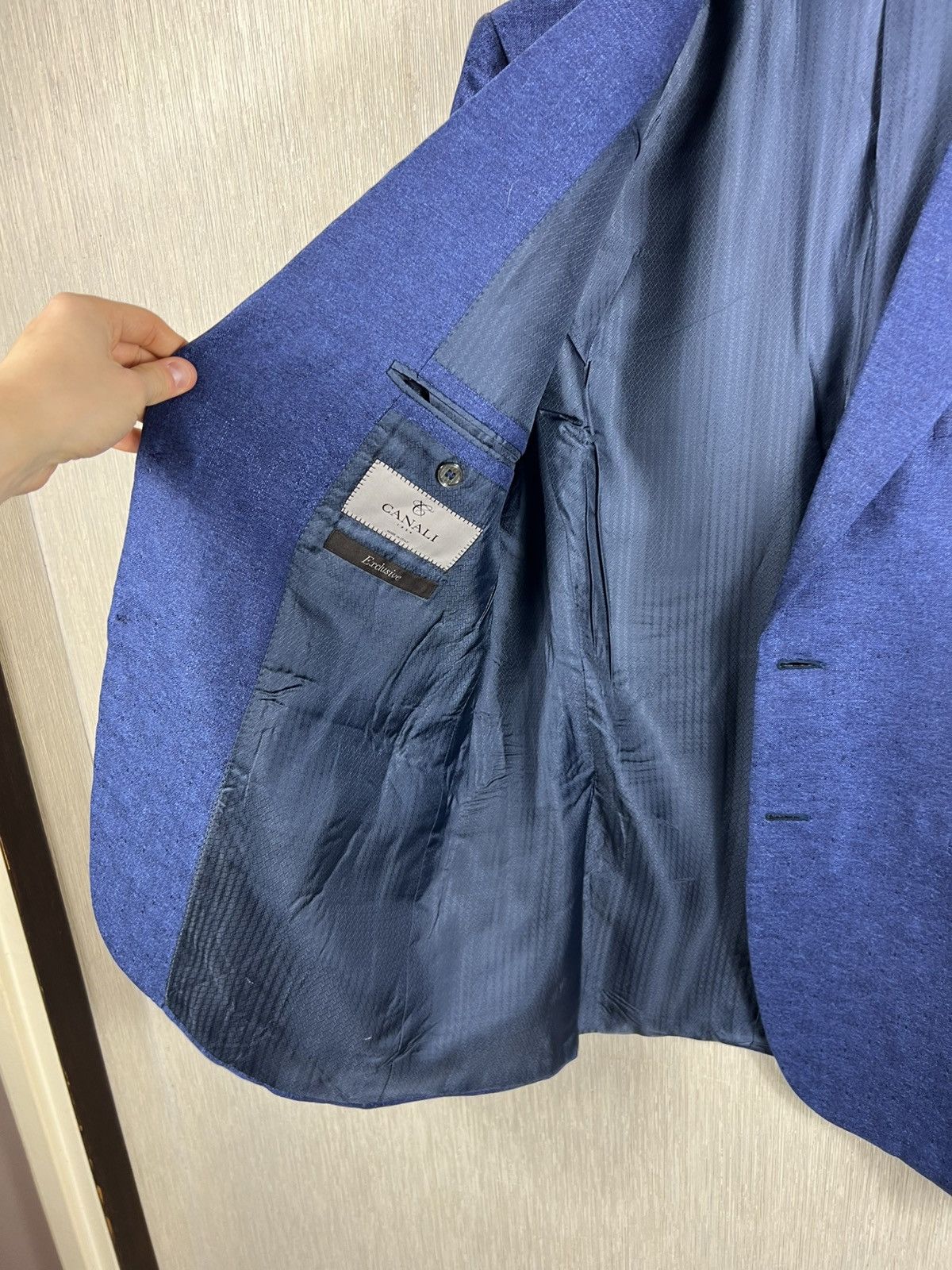 Canali Canali cashmere silk italian exclusive blazer luxury jacket Size US L / EU 52-54 / 3 - 20 Thumbnail