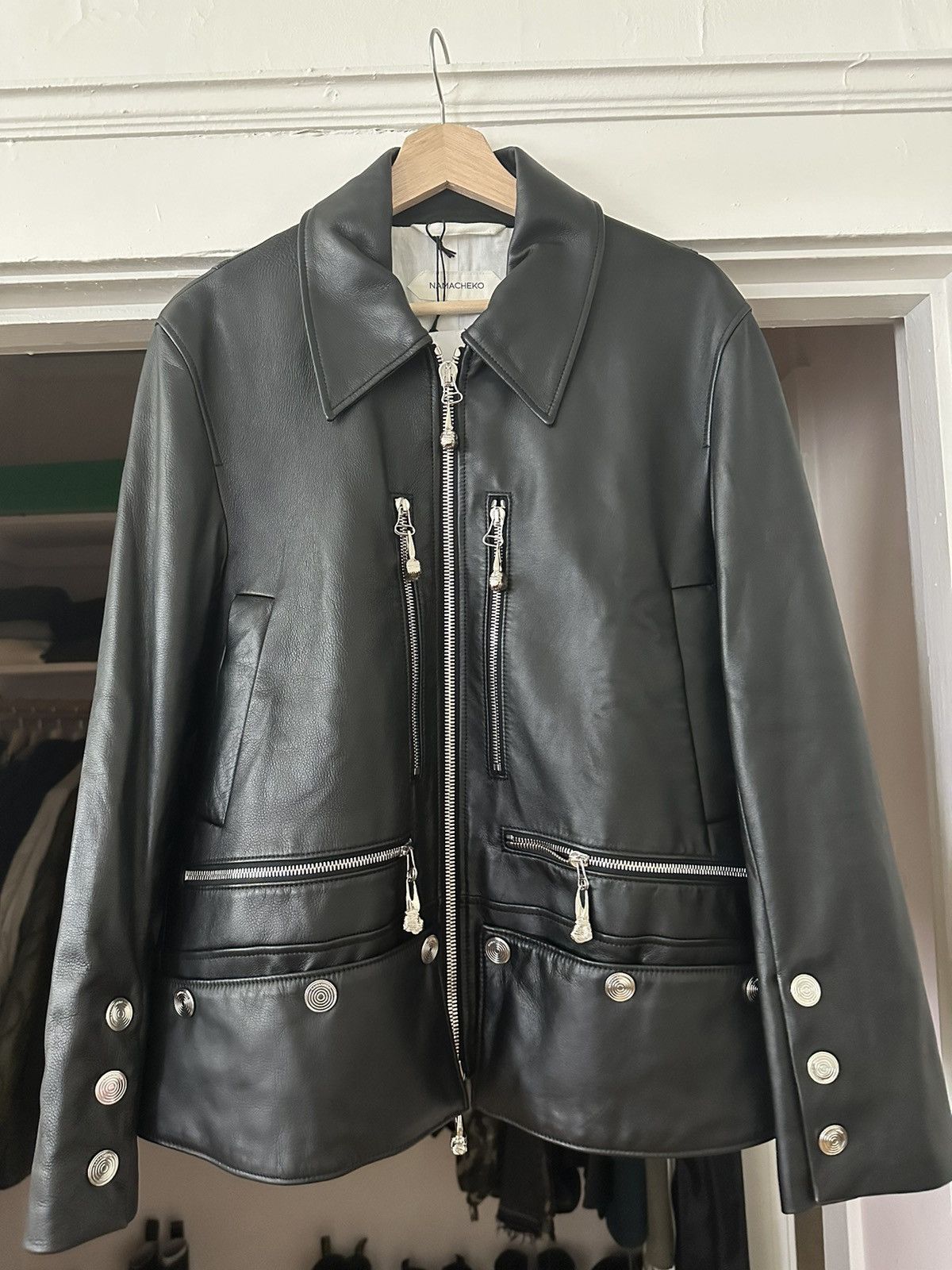 Namacheko Namacheko Zagezi Leather Biker Jacket Size US M / EU 48-50 / 2 - 1 Thumbnail