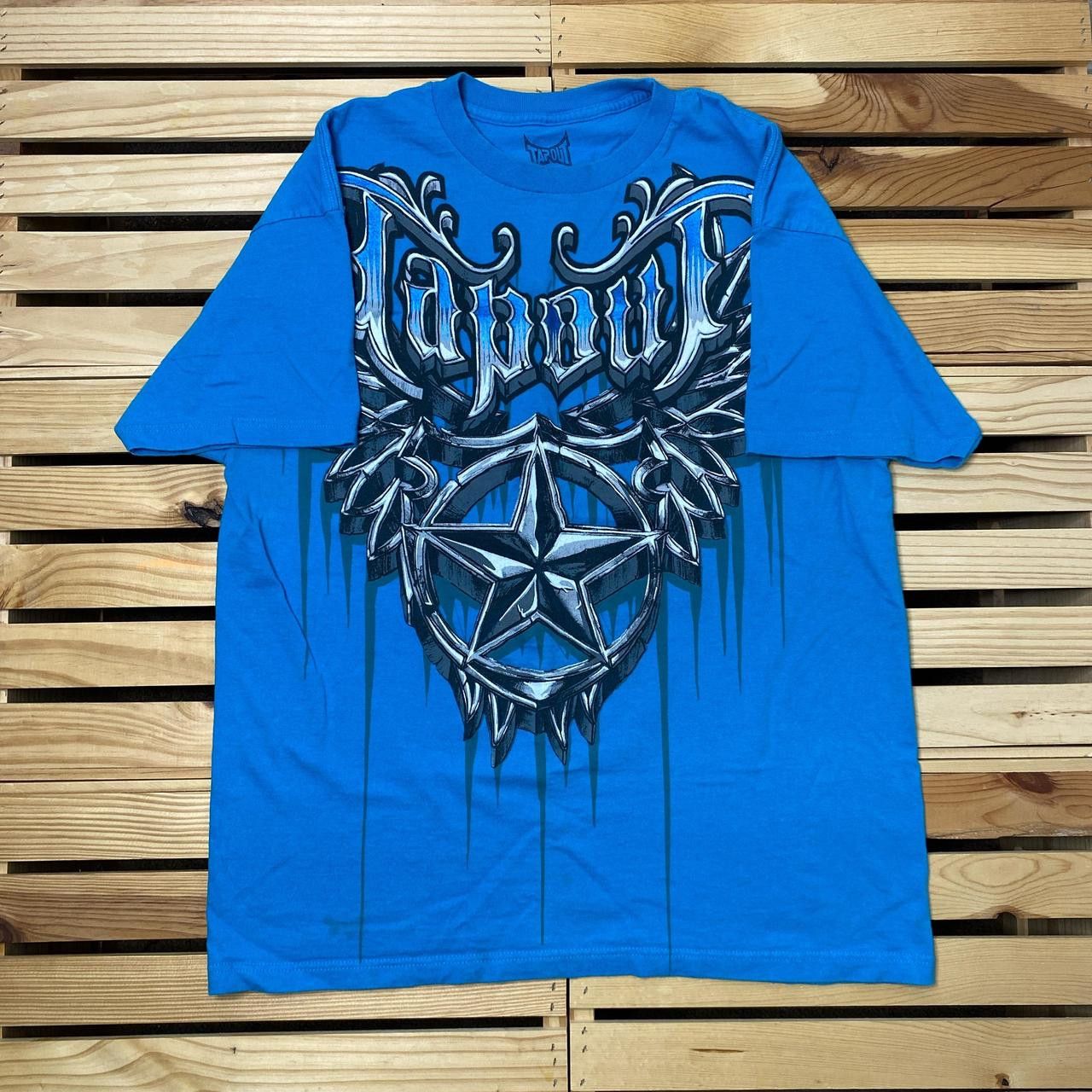 Tapout Tapout Blue Y2K MMA Tee Size XL Size US XL / EU 56 / 4 - 1 Thumbnail