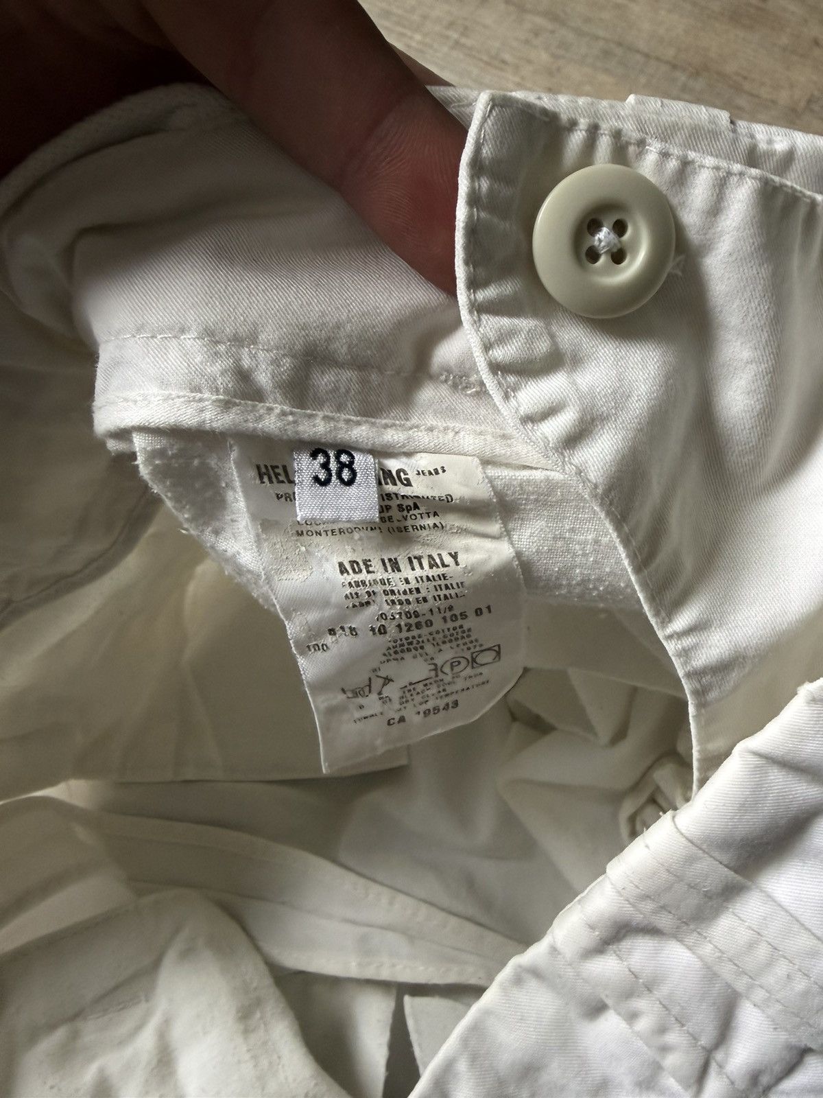Helmut Lang AW99 Helmut Lang Astro Biker light cotton Pants Size US 26 / EU 42 - 7 Thumbnail