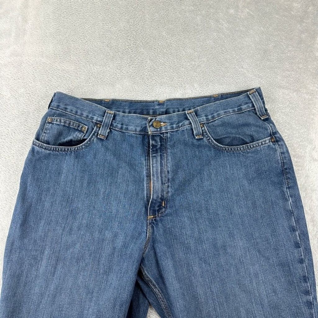 Carhartt Carhartt Men's Size 36 W x 32 L Denim Relax Jeans Zipper Fly Size US 36 / EU 52 - 7 Thumbnail