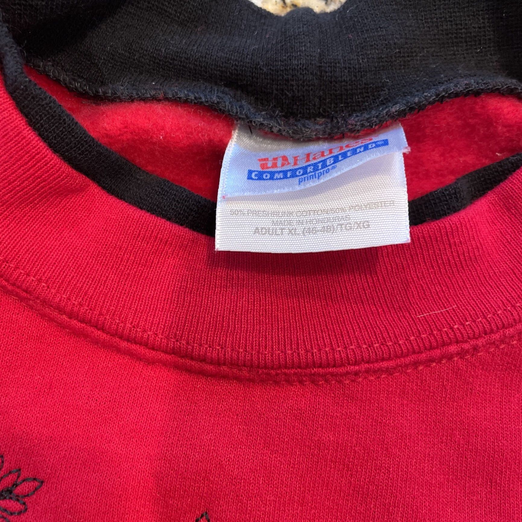 Hanes VINTAGE Hanes Comfort Women’s Sweater Crew Neck Red Snowman XL Ugly Christmas 90s Embroidered Womens XL Size XL / US 12-14 / IT 48-50 - 4 Thumbnail