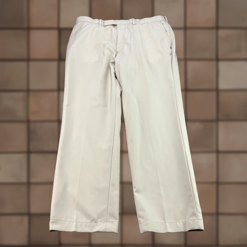 RLX Ralph Lauren RLX Ralph Lauren Pants Mens 34x32 Beige Dress Slacks Zip Front Flat Front Logo Regular Inseam 28 Straight Size US 34 / EU 50 - 1 Thumbnail