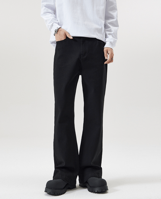 Japanese Brand × Jean Black Vintage Stretch Slim-Fit Bootcut Jeans Size US 32 / EU 48 - 1 Thumbnail