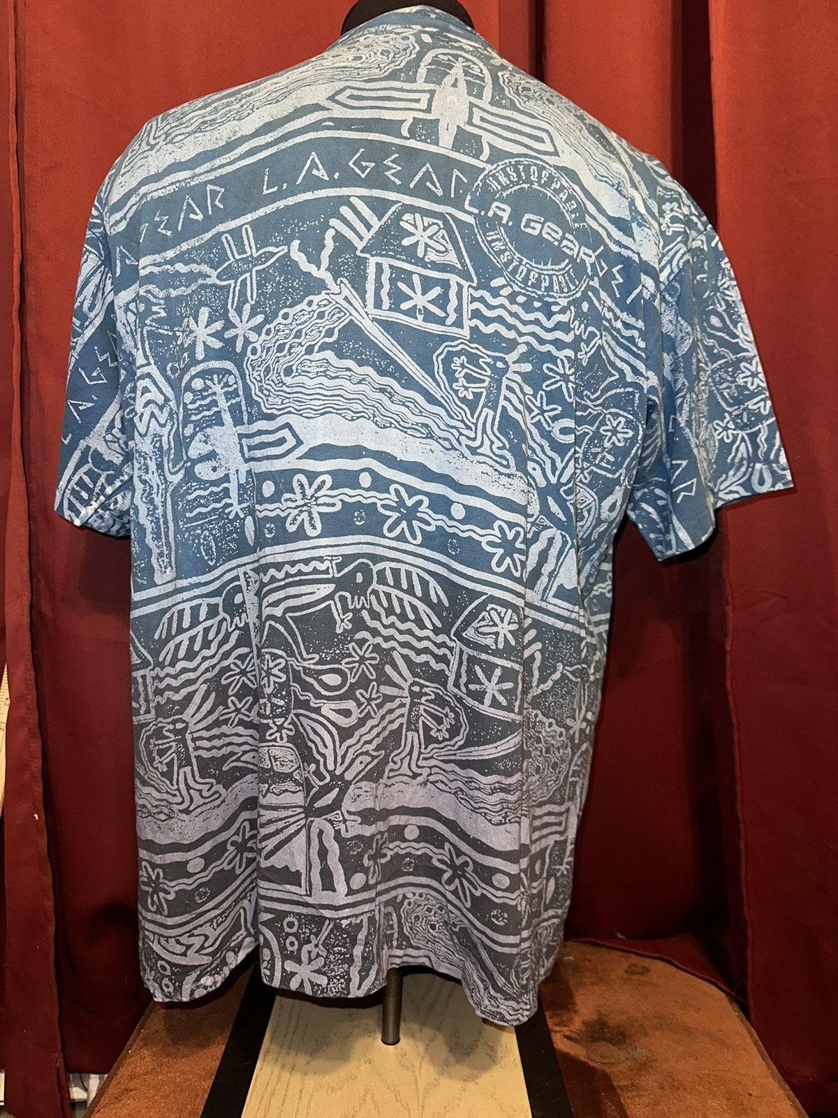 La Gear × Vintage Vintage LA Gear Tshirt 90’s All Over Print Surf Tee Grail Size US L / EU 52-54 / 3 - 2 Thumbnail
