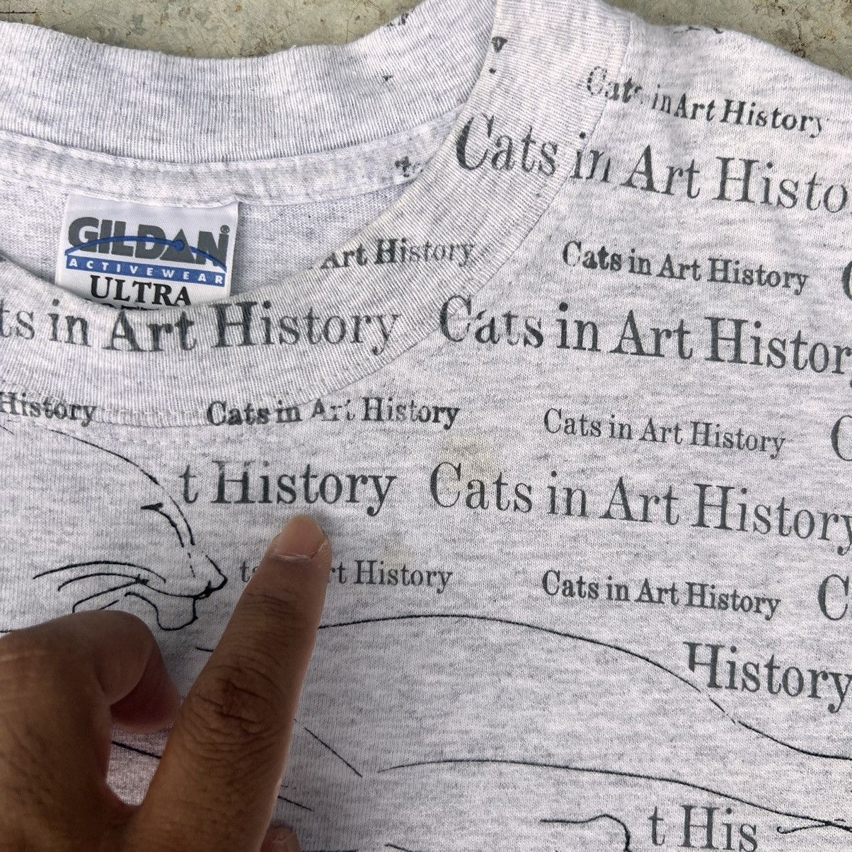Vintage VINTAGE CATS IN ART HISTORY Size US L / EU 52-54 / 3 - 4 Thumbnail