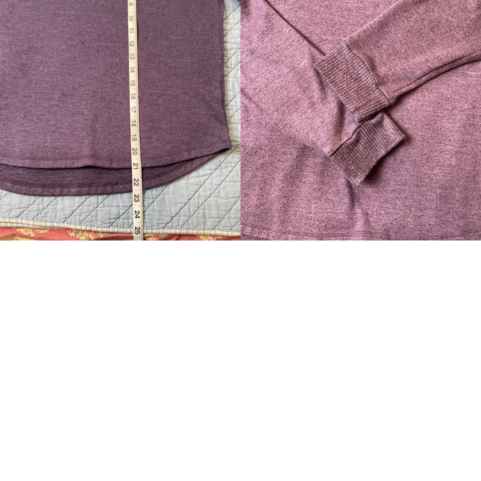 Vintage Karen Neuburger Live Love Lounge Sweatshirt Women’s M Purple Diamond Knit Pullover Crew Neck Long Sleeve All Seasons Casual Size M / US 6-8 / IT 42-44 - 9 Thumbnail