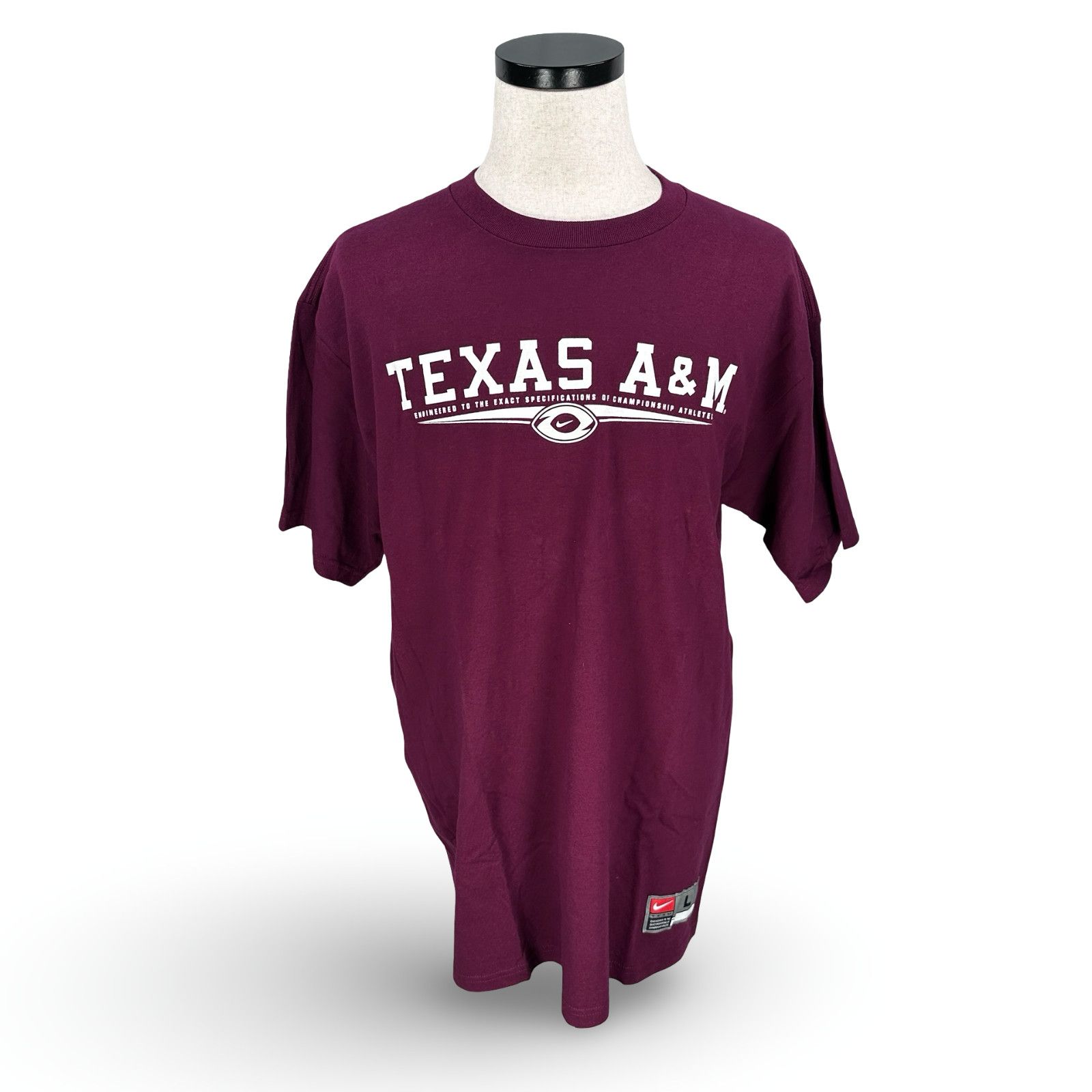 Nike VTG Y2K Nike Team Texas A&M Aggies T-Shirt Men L Maroon New Size US L / EU 52-54 / 3 - 1 Thumbnail