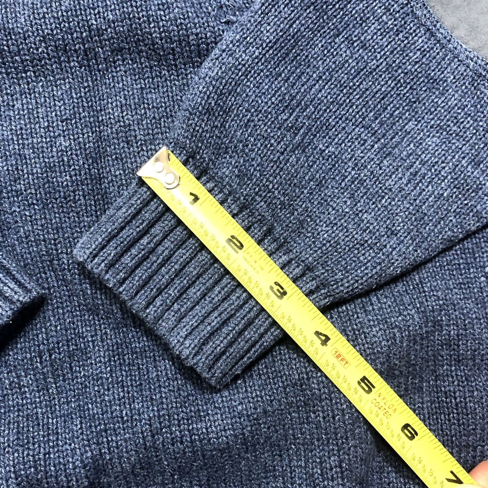 Duluth Trading Company Duluth Trading Mens Blue Wool Sweater Medium 1/4 Zip Pullover Size US M / EU 48-50 / 2 - 7 Thumbnail