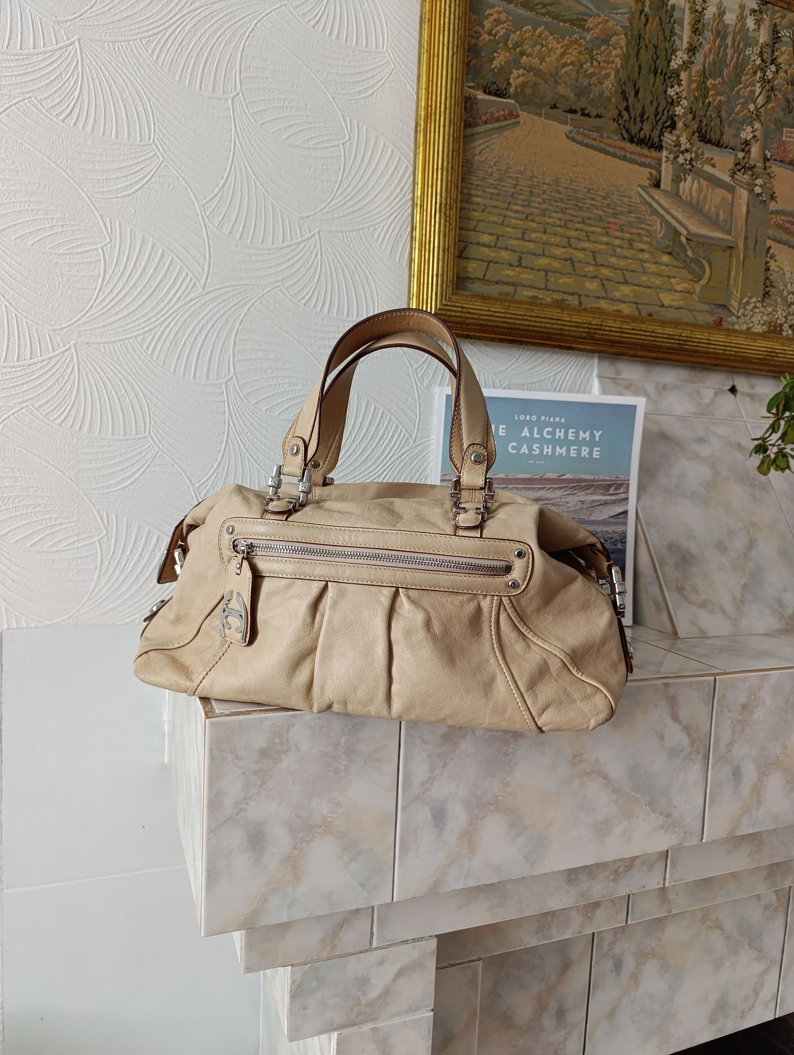 Just Cavalli VINTAGE JUST ROBERTO CAVALLI LEATHER BEIGE BAG Size ONE SIZE - 1 Thumbnail