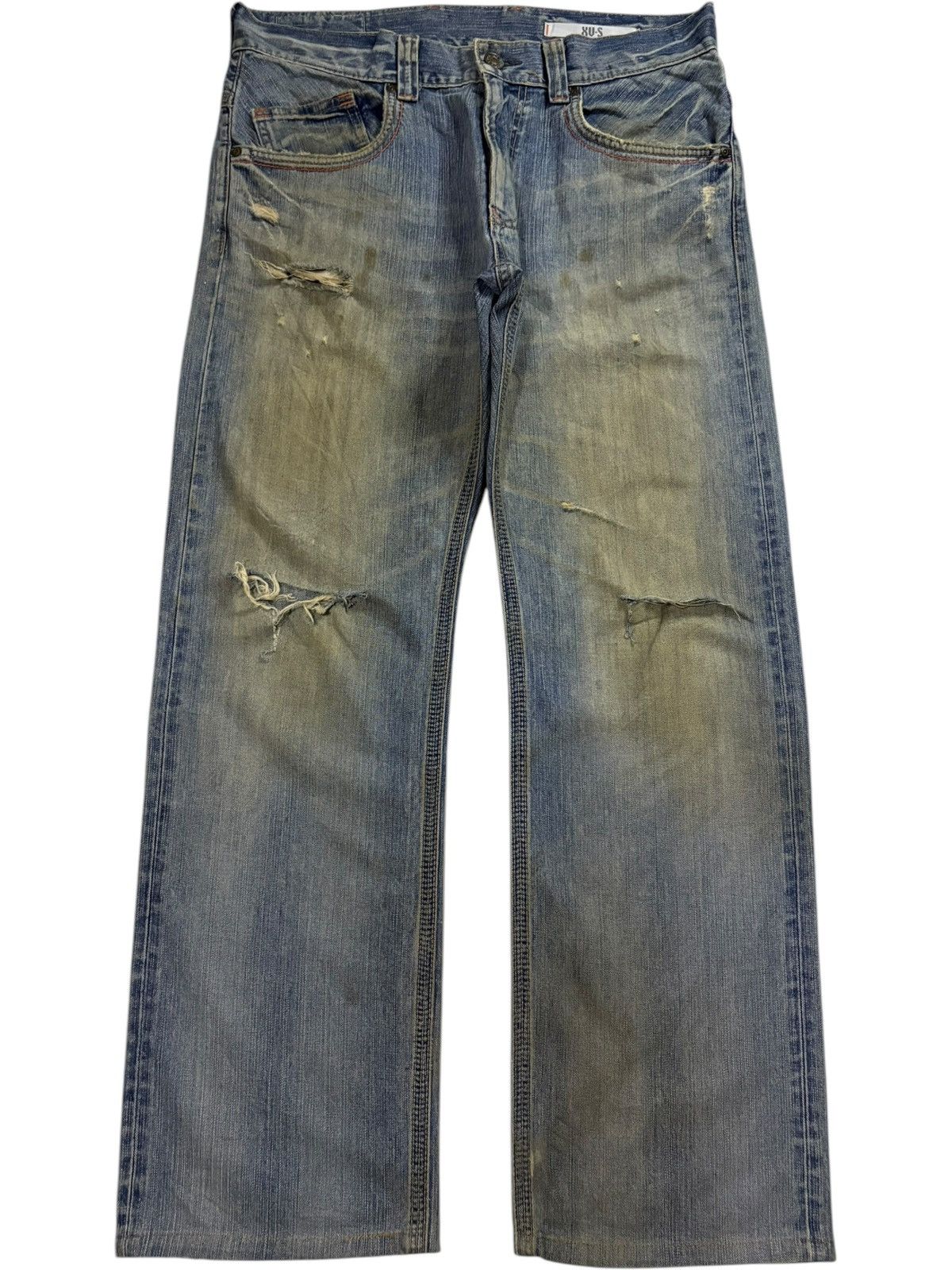 Edwin × Japanese Brand Exclusive Vintage Edwin XVS Mud Wash Distressed Baggy Jeans Size US 36 / EU 52 - 1 Thumbnail