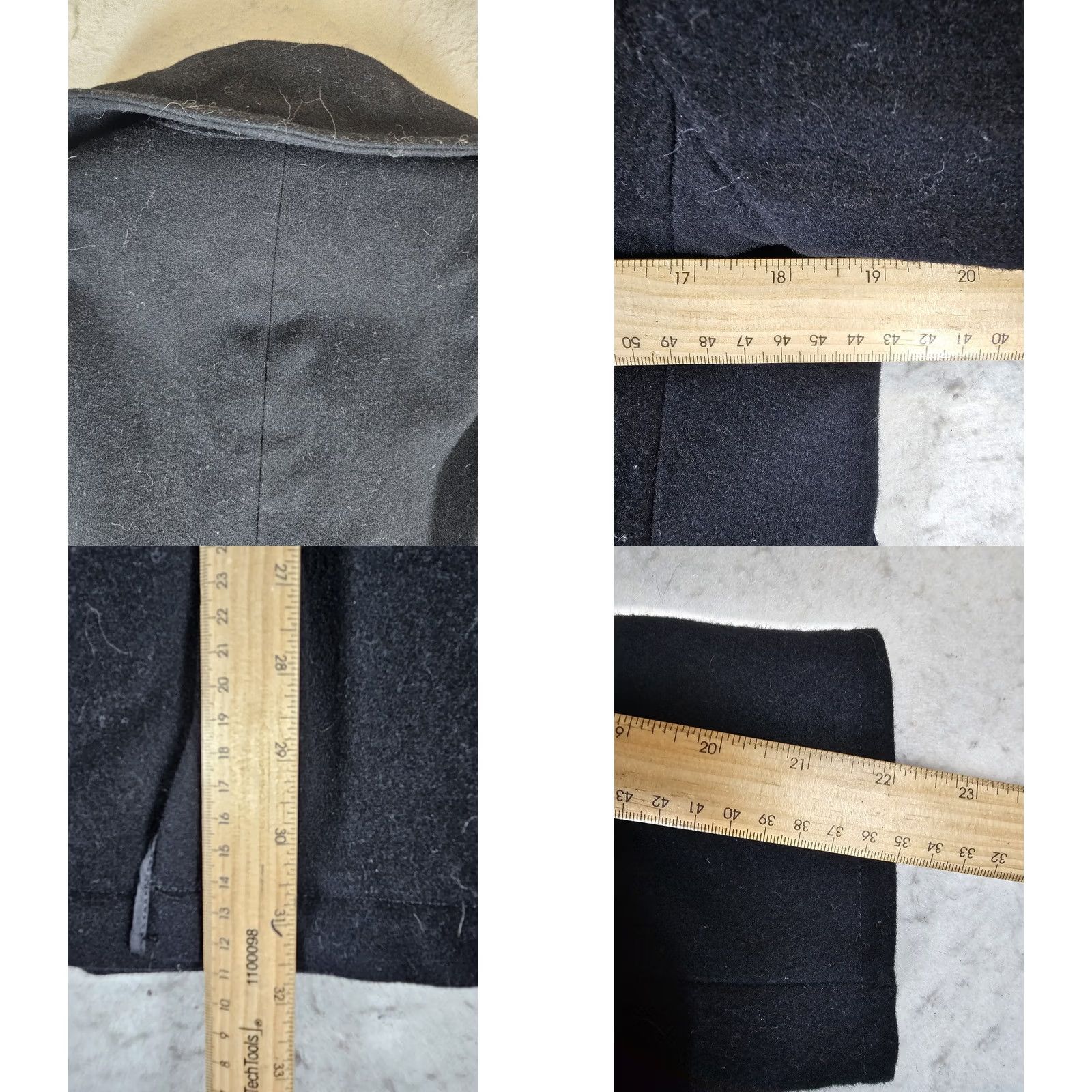 Vintage VINTAGE DSCP Quarterdeck Collection Classic US Navy Wool PeaCoat Mens 36S Black Size US XXS / EU 40 - 8 Thumbnail