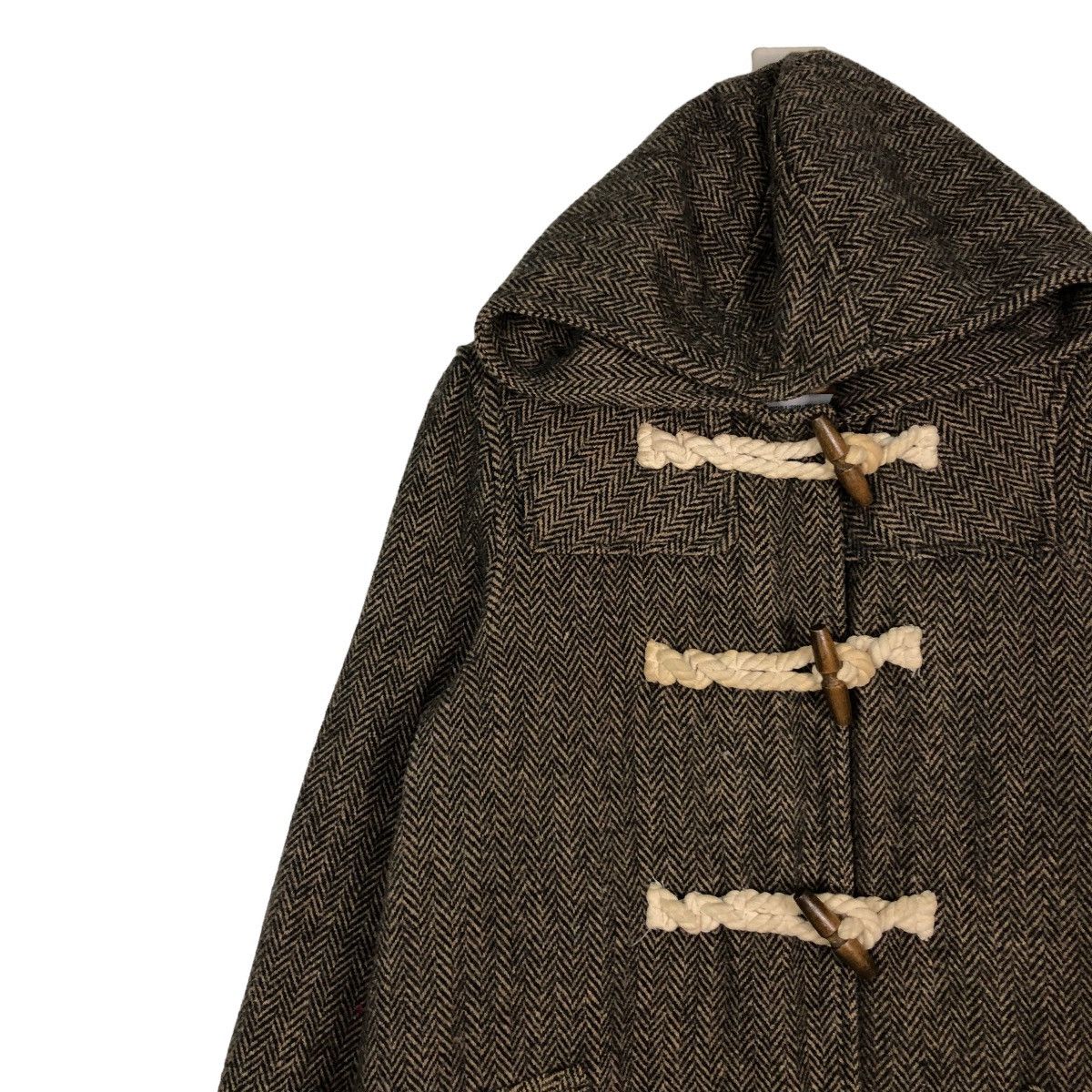 Harris Tweed 📌VINTAGE LONG JACKET WOOL HARRIS TWEED Size US M / EU 48-50 / 2 - 15 Thumbnail