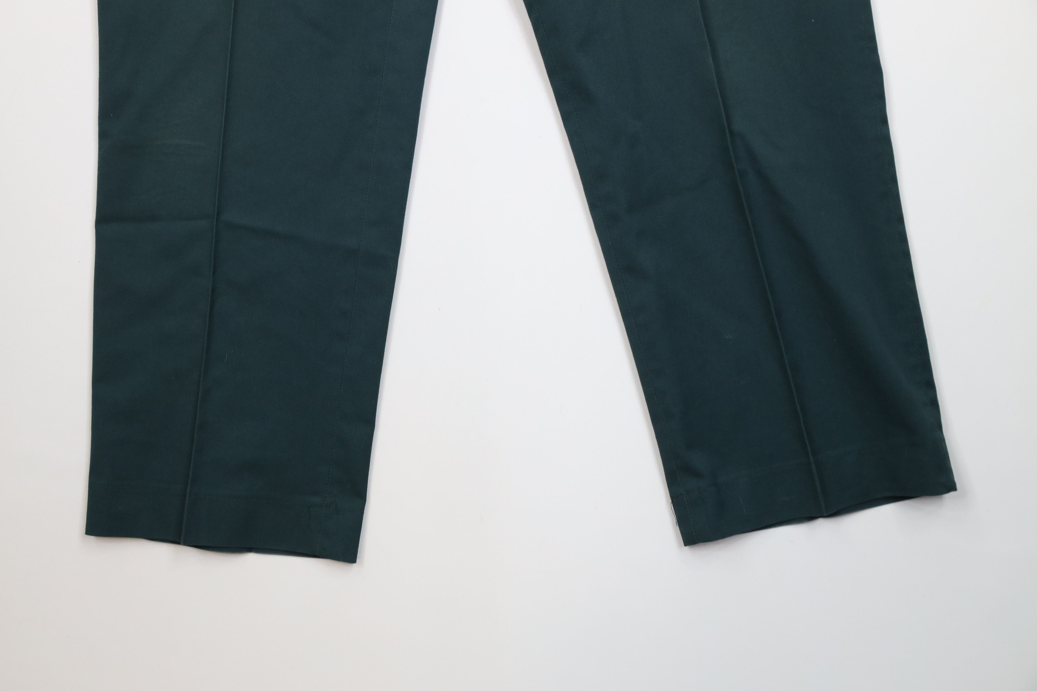 Lee Vintage 70s Lee Wide Leg Workwear Mechanic Pants Green USA Size US 34 / EU 50 - 4 Thumbnail